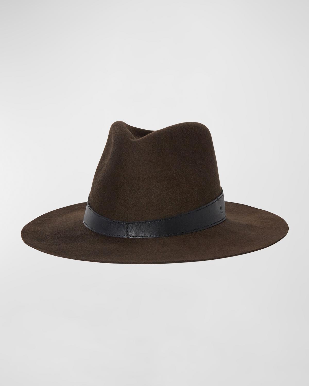 Janessa Leone Raleigh Virgin Wool Fedora