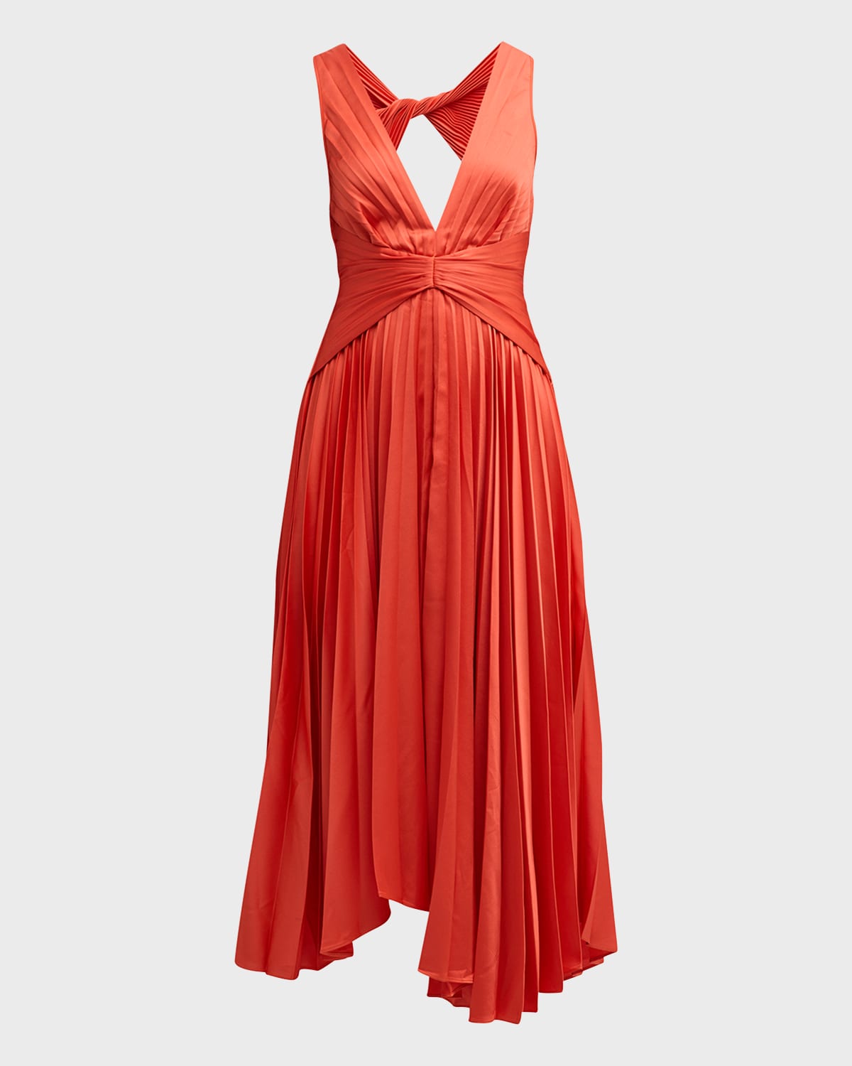 Acler Darley Sleeveless Pleated A-Line Midi Dress