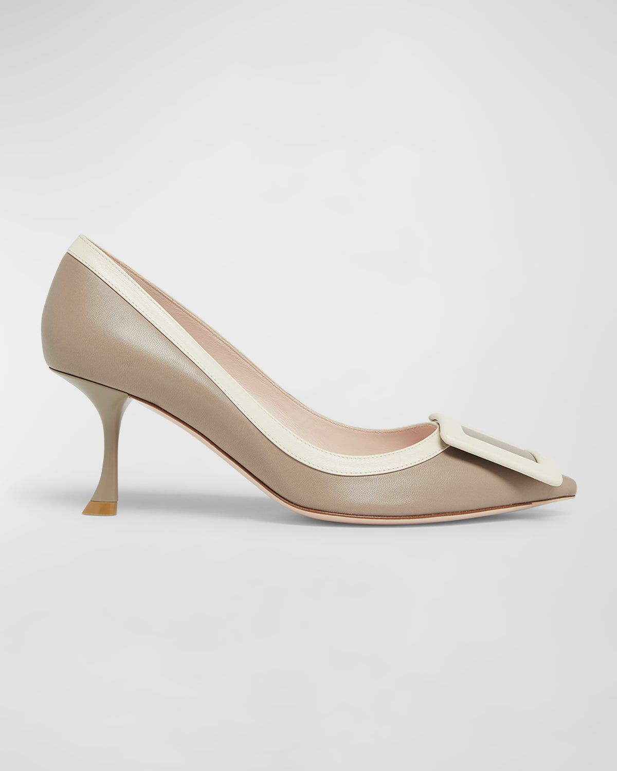 Roger Vivier Viv In The City Bicolor Buckle Pumps