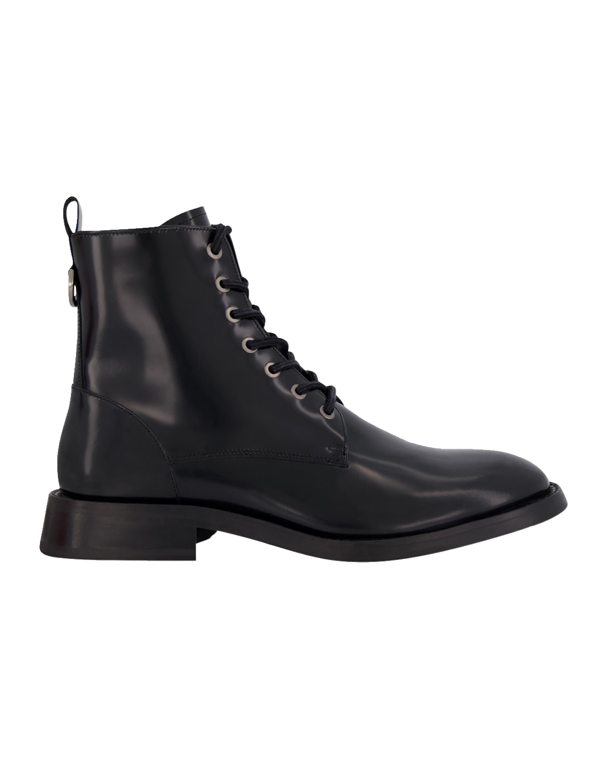 Karl Lagerfeld Paris Men's Box Leather Combat Boots