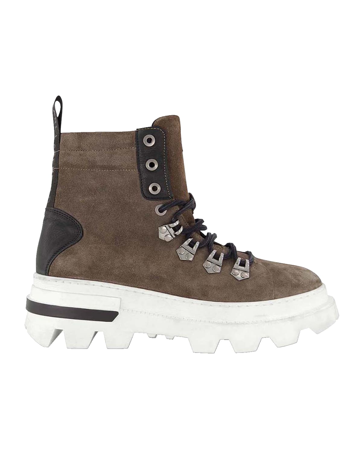 Karl Lagerfeld Paris Men's Lug Sole Suede Hiking Boots