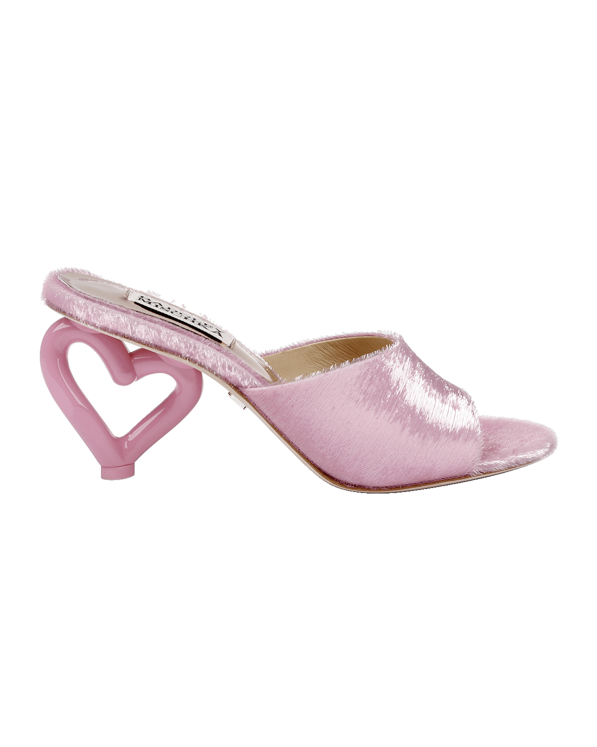 Badgley Mischka Lucid Heart-Heel Mule Sandals