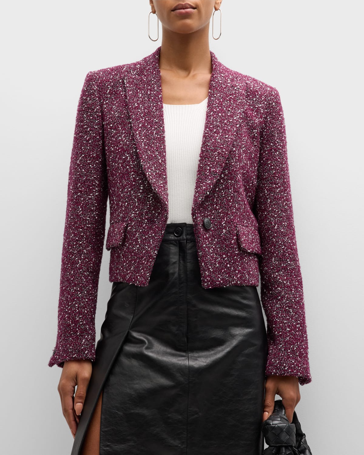 Rag & Bone Valerie Cropped Tweed Blazer