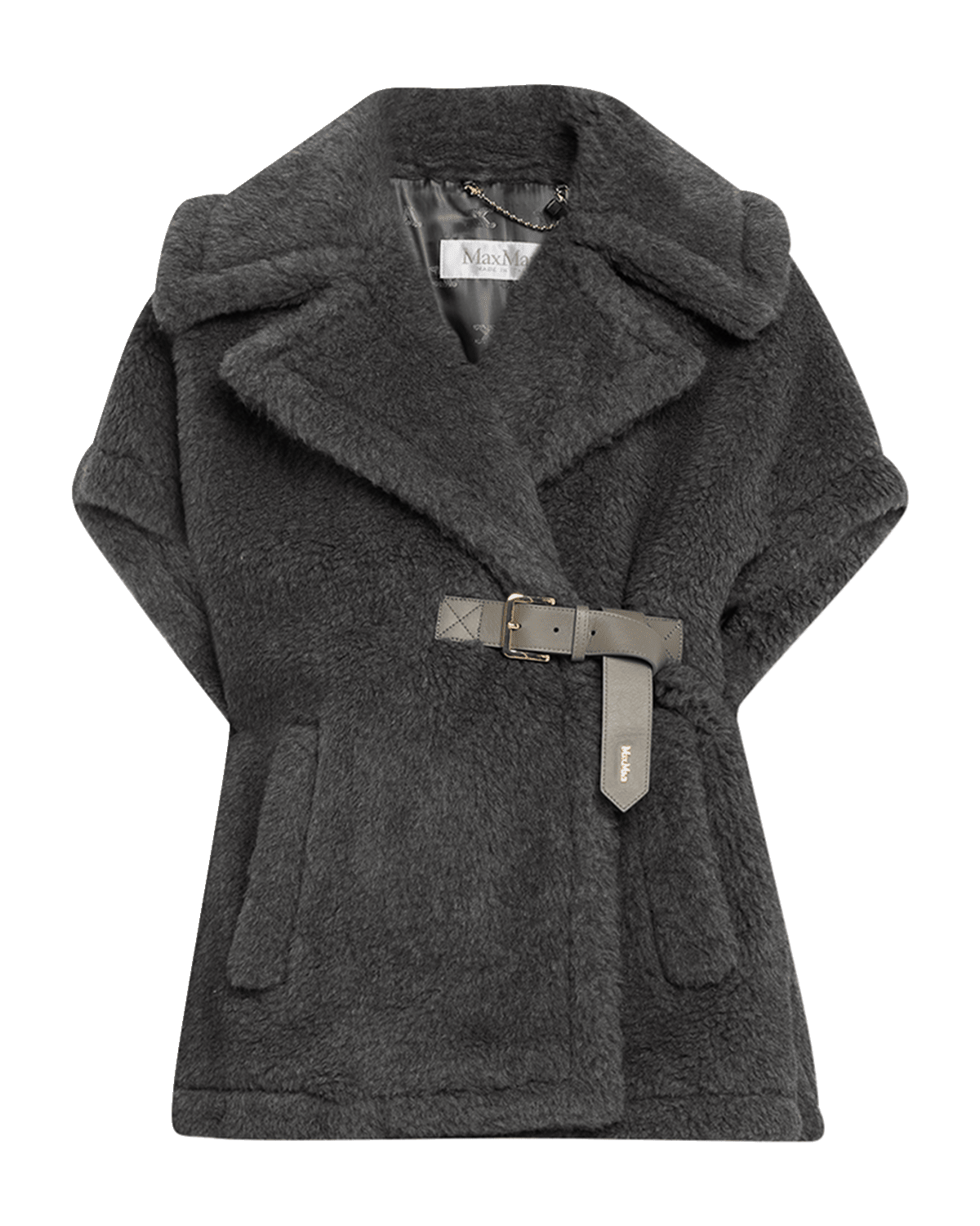 Max Mara Abavo2 Teddy Cape With Buckle