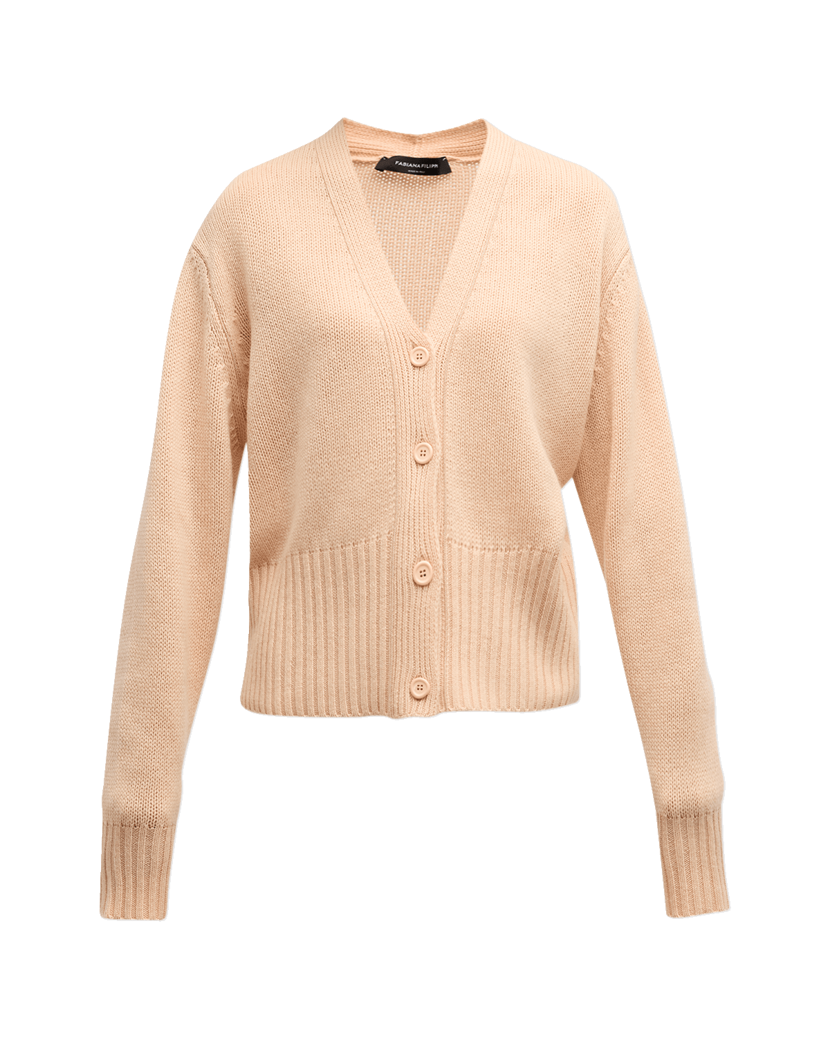 FABIANA FILIPPI Bead-Trim Cashmere Cardgian