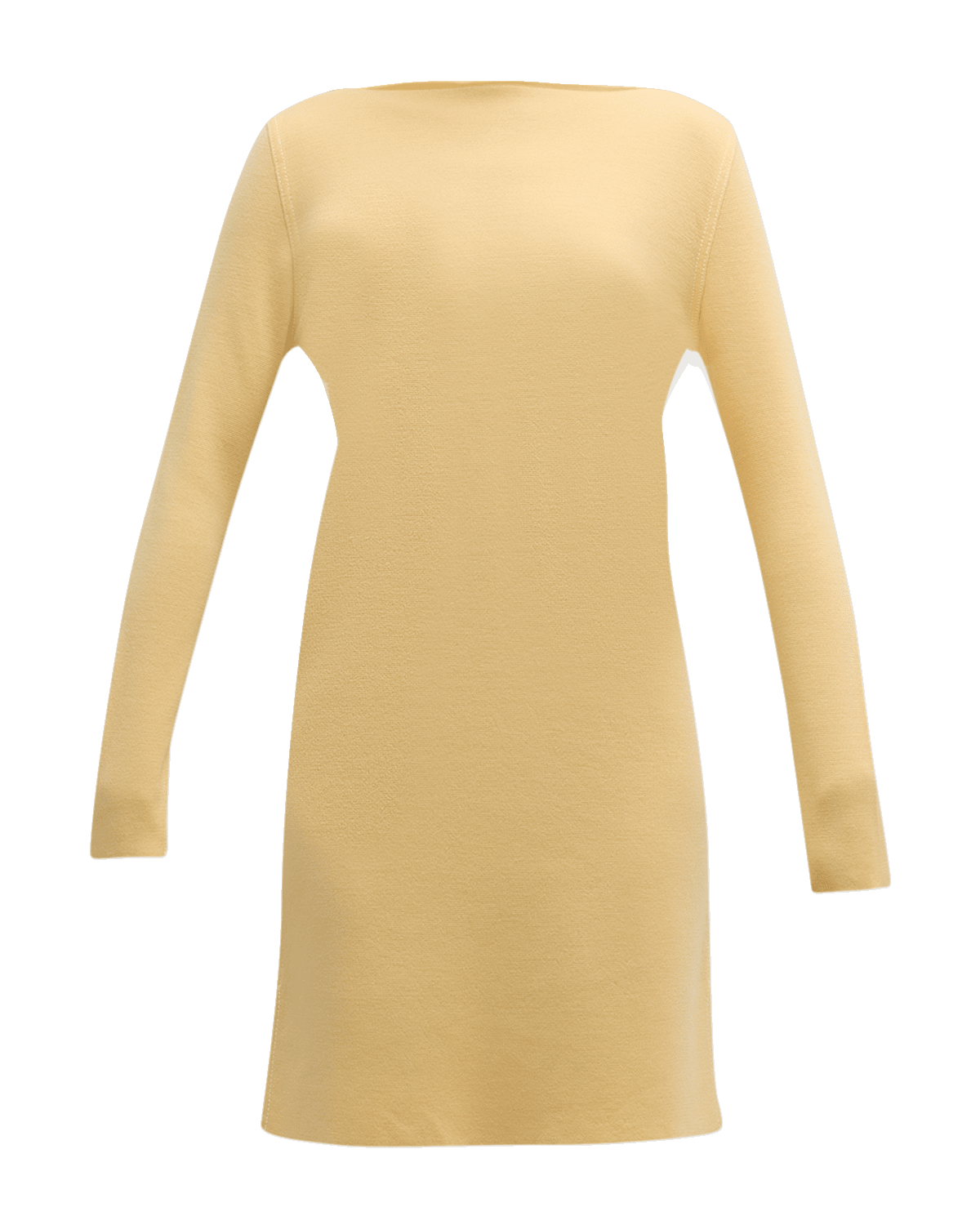 FABIANA FILIPPI High-Neck Merino Stitch Long-Sleeve Mini Dress