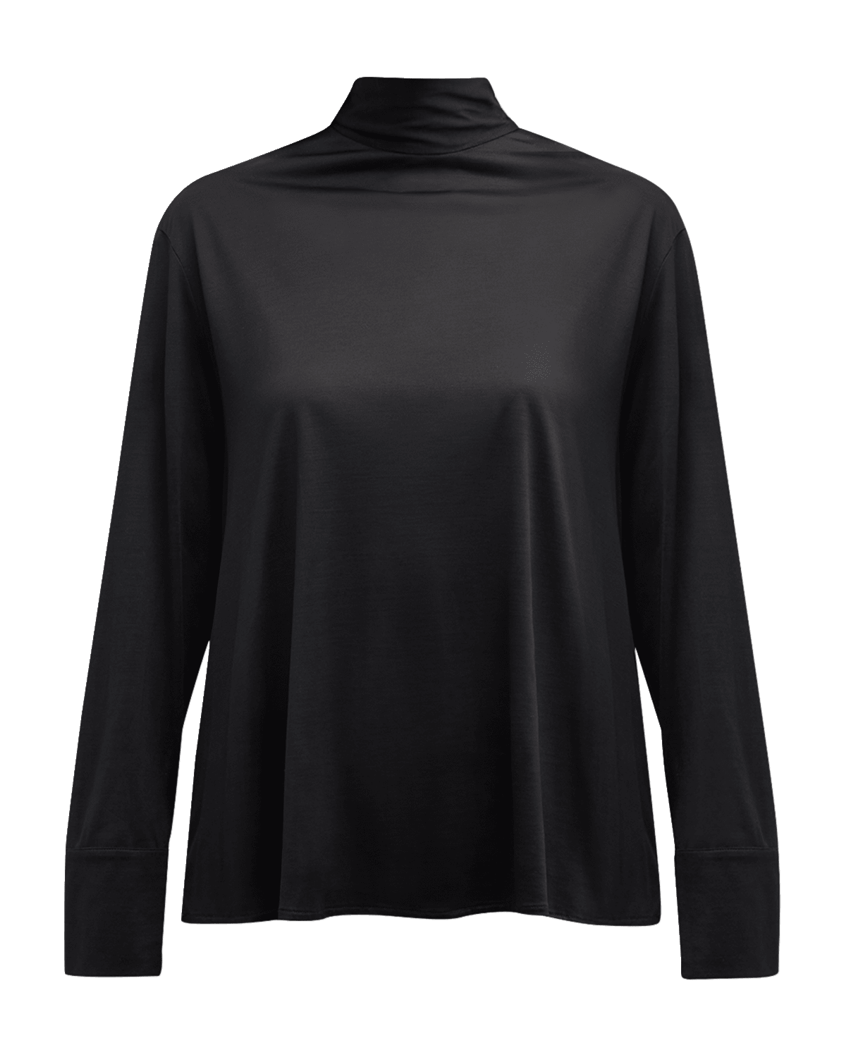 FABIANA FILIPPI Self-Tie Mock-Neck Silk Jersey Top