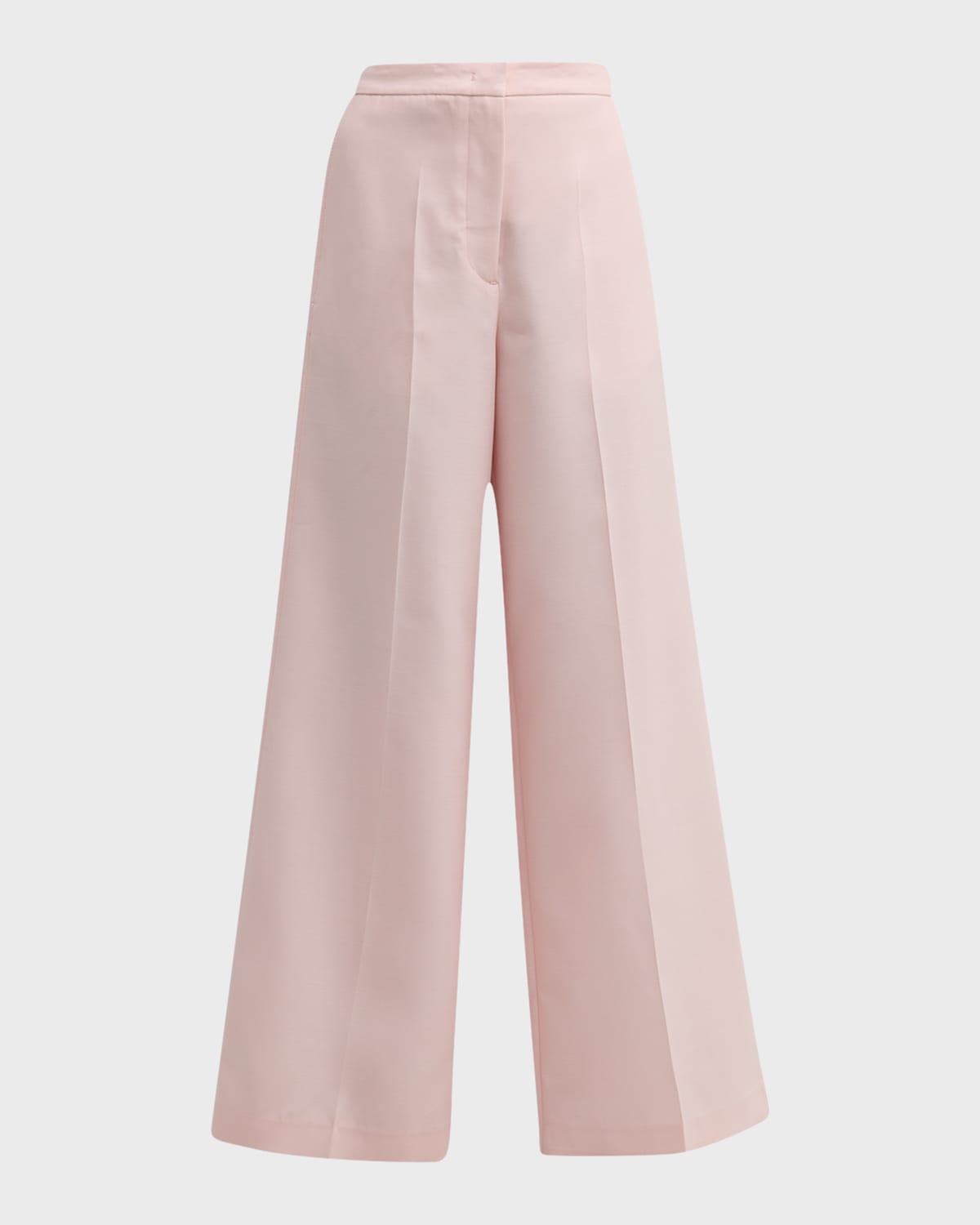 FABIANA FILIPPI High-Rise Wide-Leg Wool-Silk Trousers