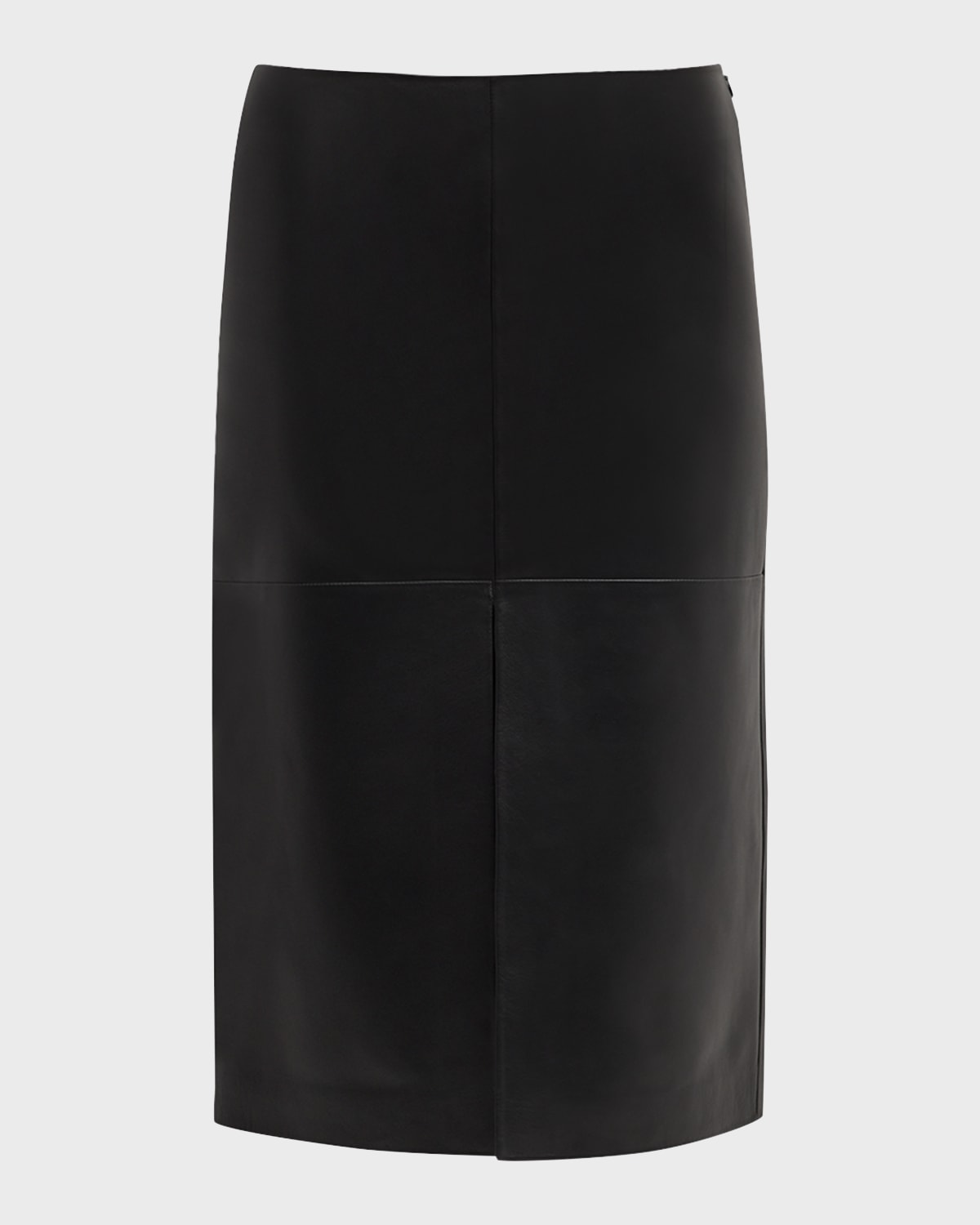 FABIANA FILIPPI Straight Lambskin Leather Midi Skirt