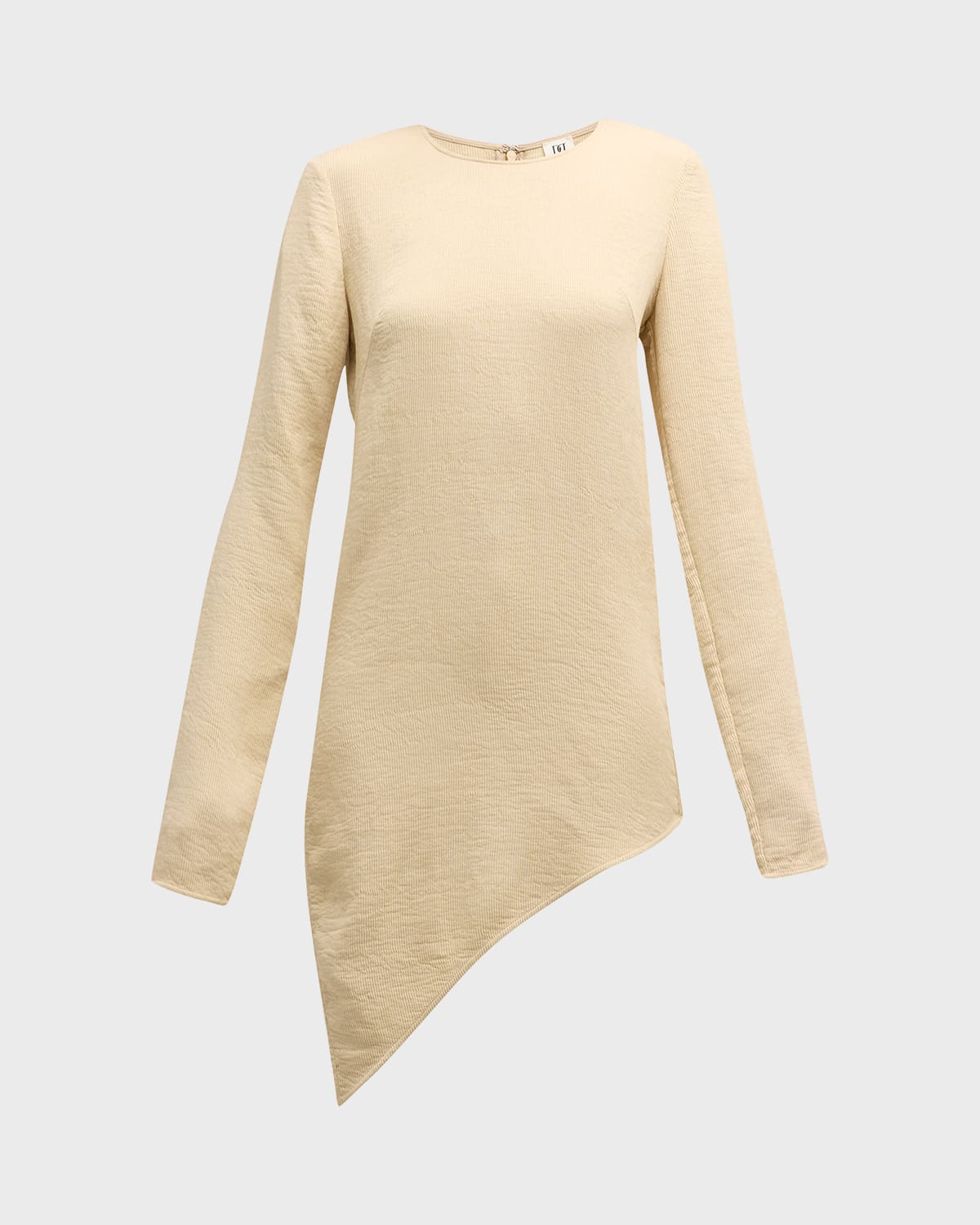 By Malene Birger Simone Ribbed Asymmetric Top