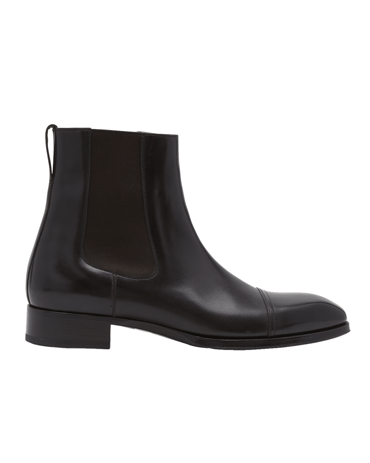 TOM FORD Men's Elkan Burnished Leather Chelsea Boots