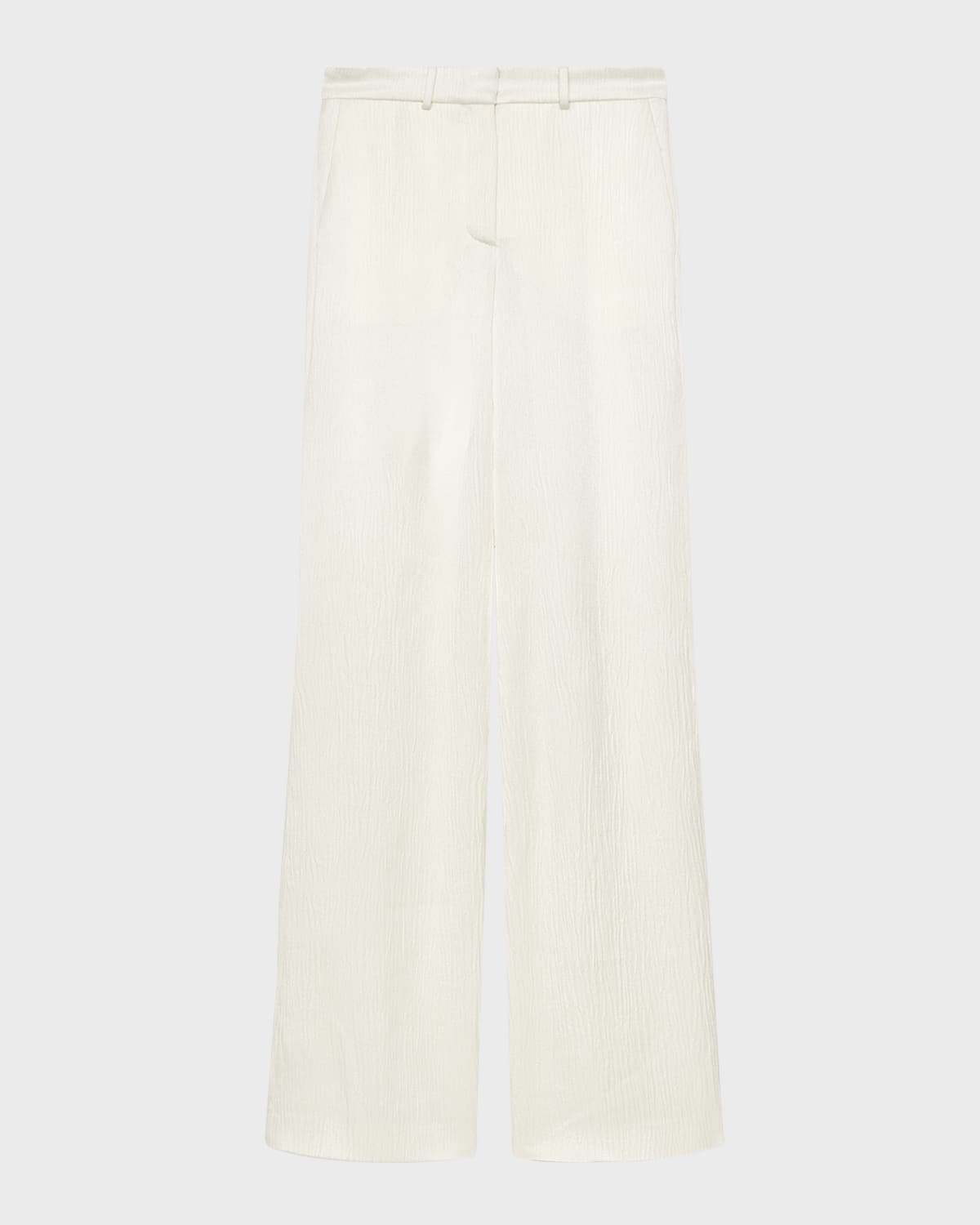 Joseph Morissey Crinkled Straight-Leg Pants