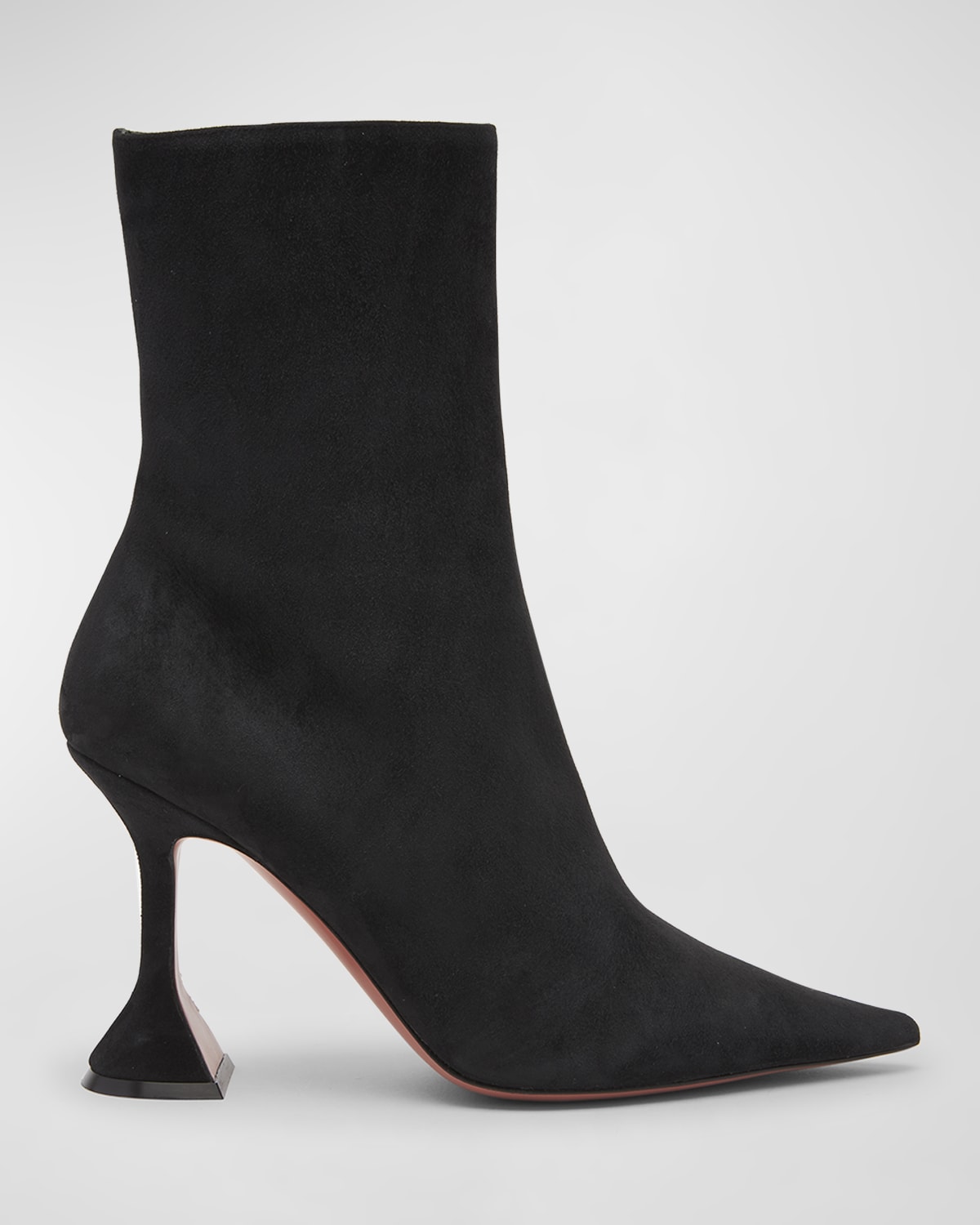 Amina Muaddi Georgia 95mm Suede Ankle Booties
