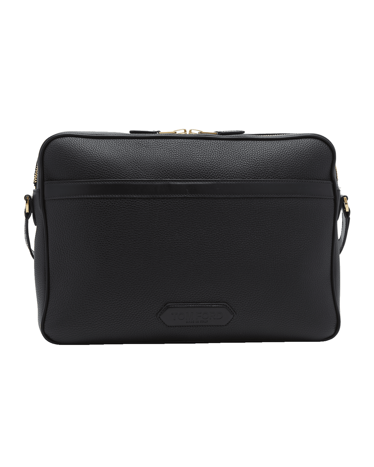 TOM FORD Men's Medium Grained Leather Messenger Bag