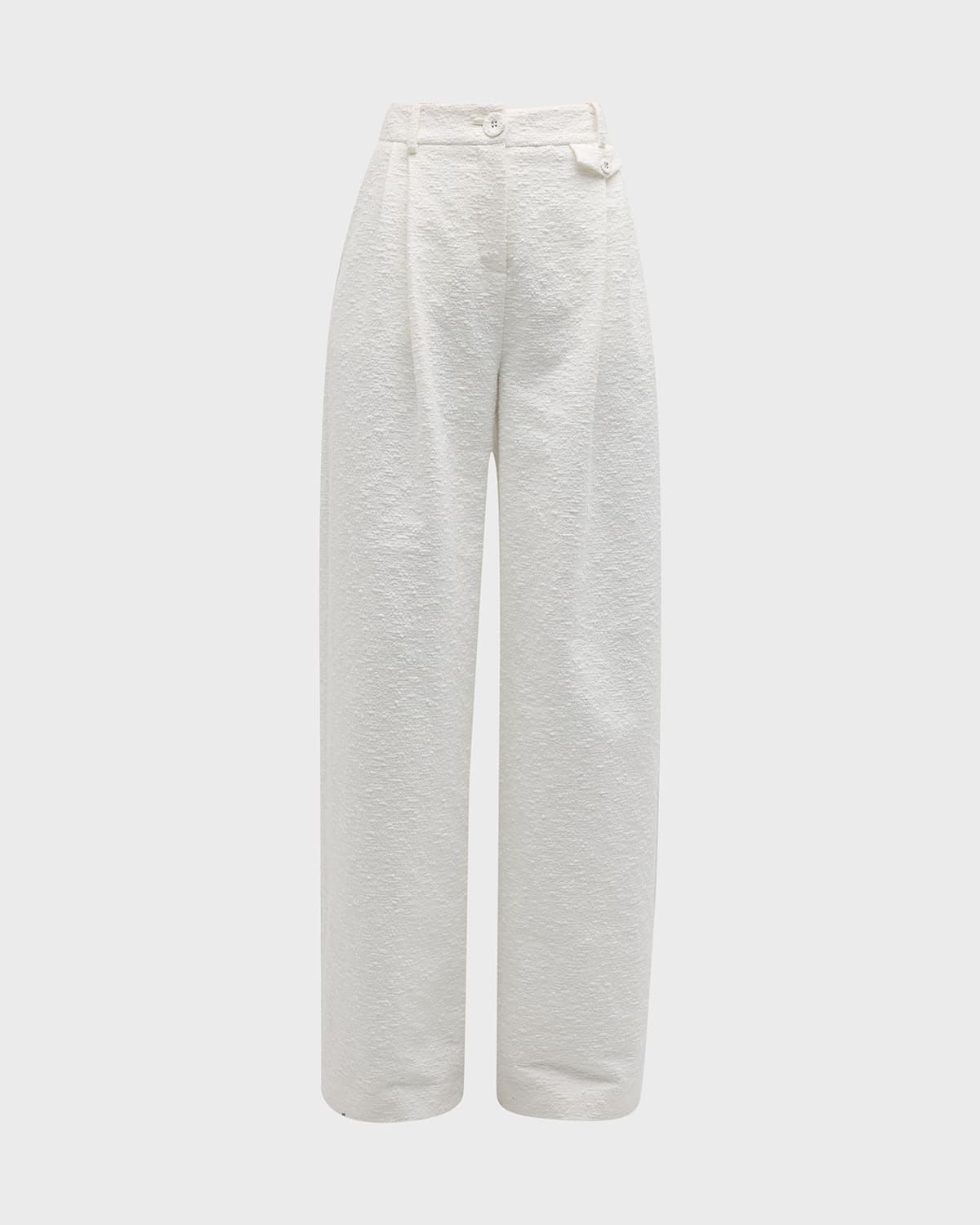 Anna Quan Nico Pleated Straight-Leg Pants