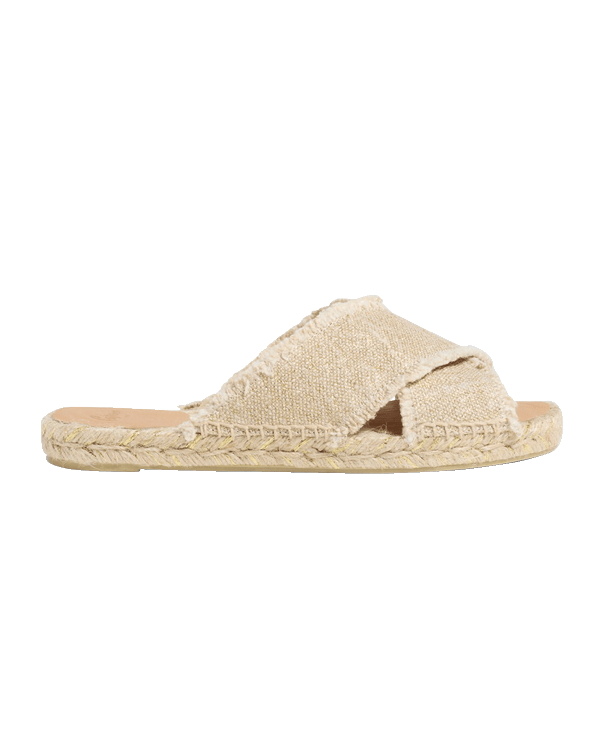 Castaner Palmera Linen Crisscross Slide Espadrilles