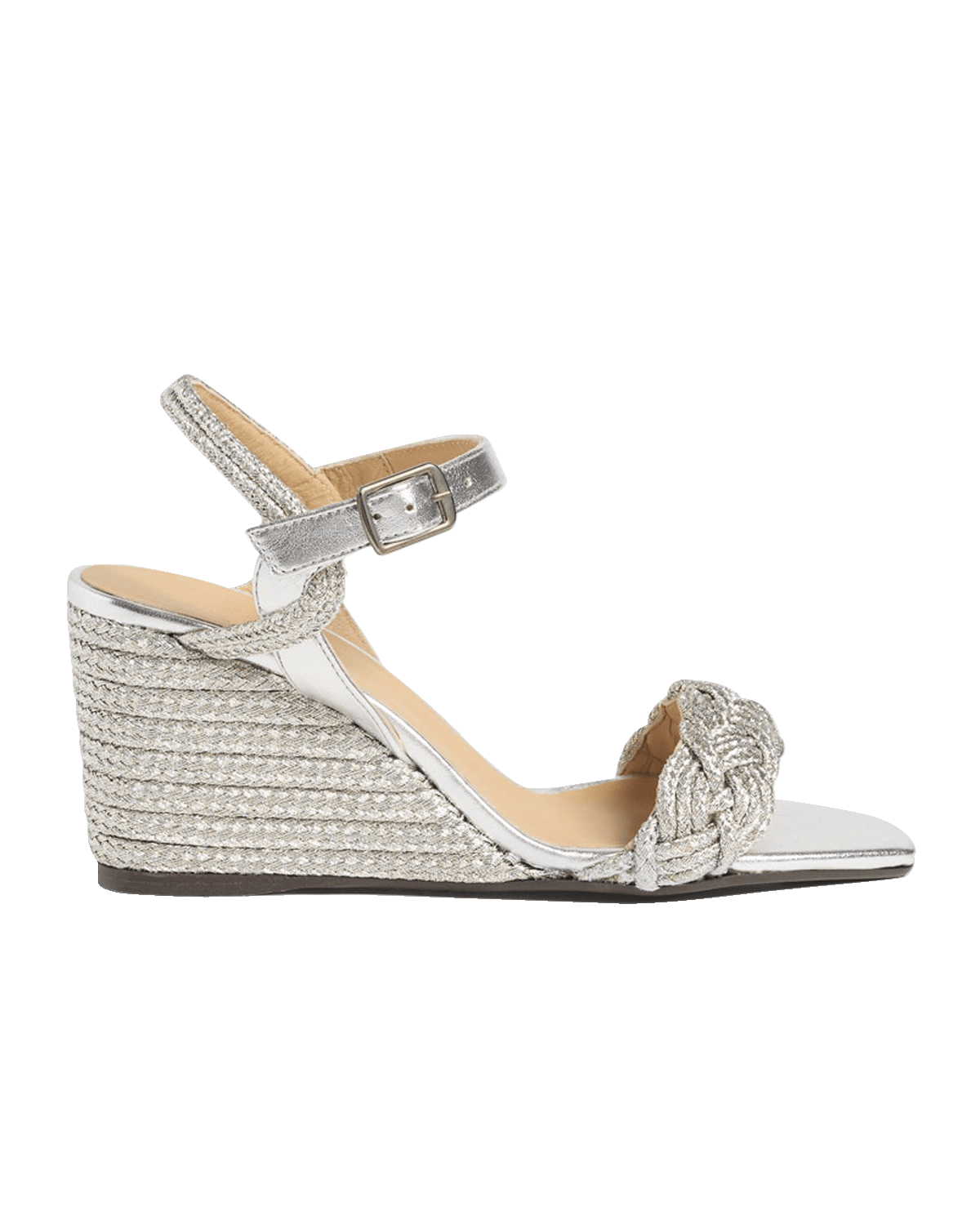 Castaner Brielle Metallic Wedge Espadrille Sandals