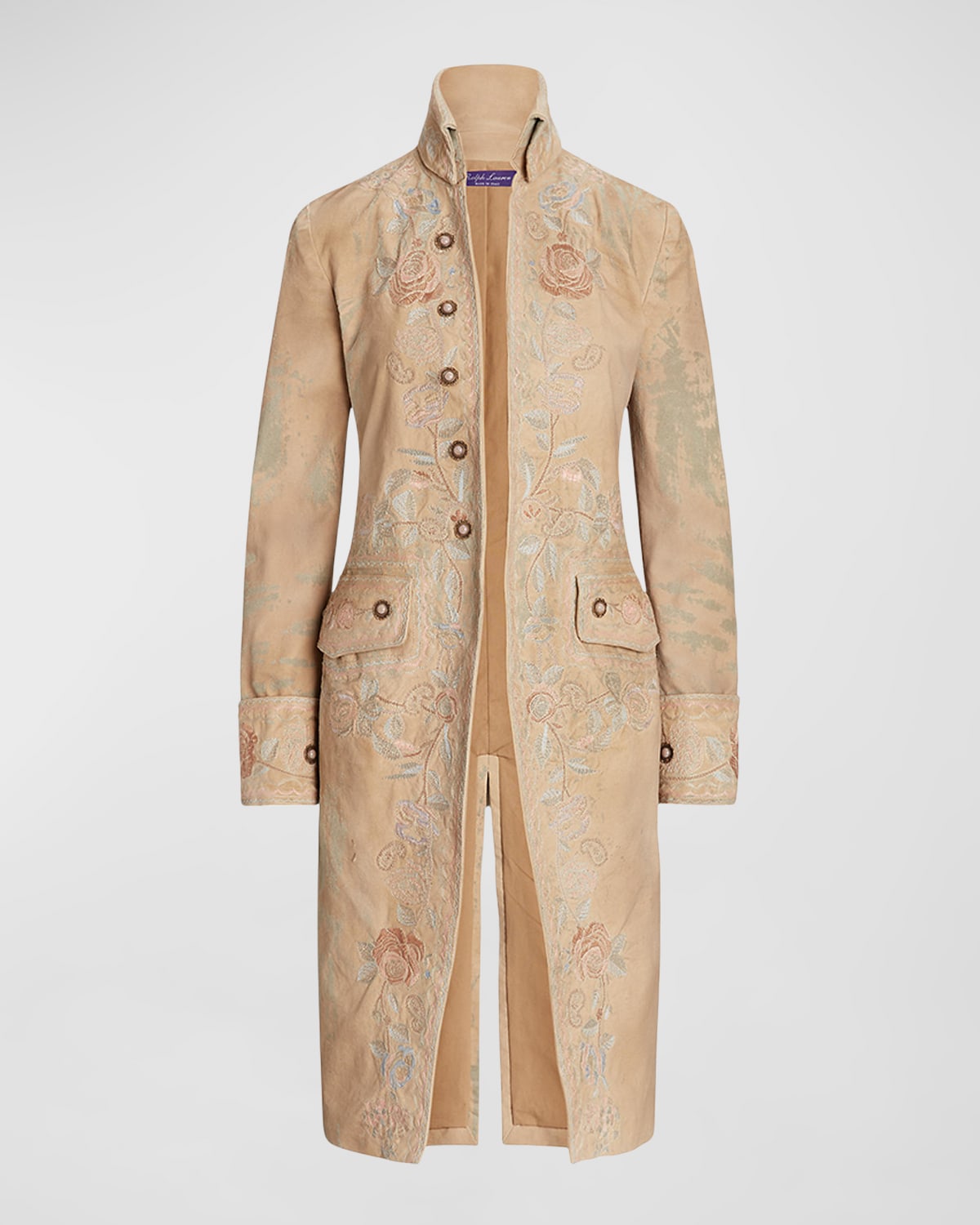 Ralph Lauren Collection Grendel Westborough Embroidered Canvas Coat