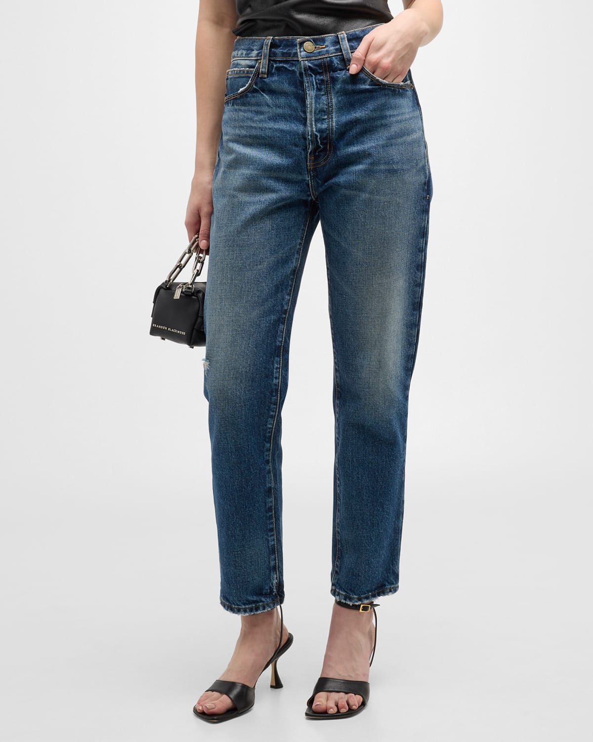FRAME Le Mec Straight-Leg Jeans