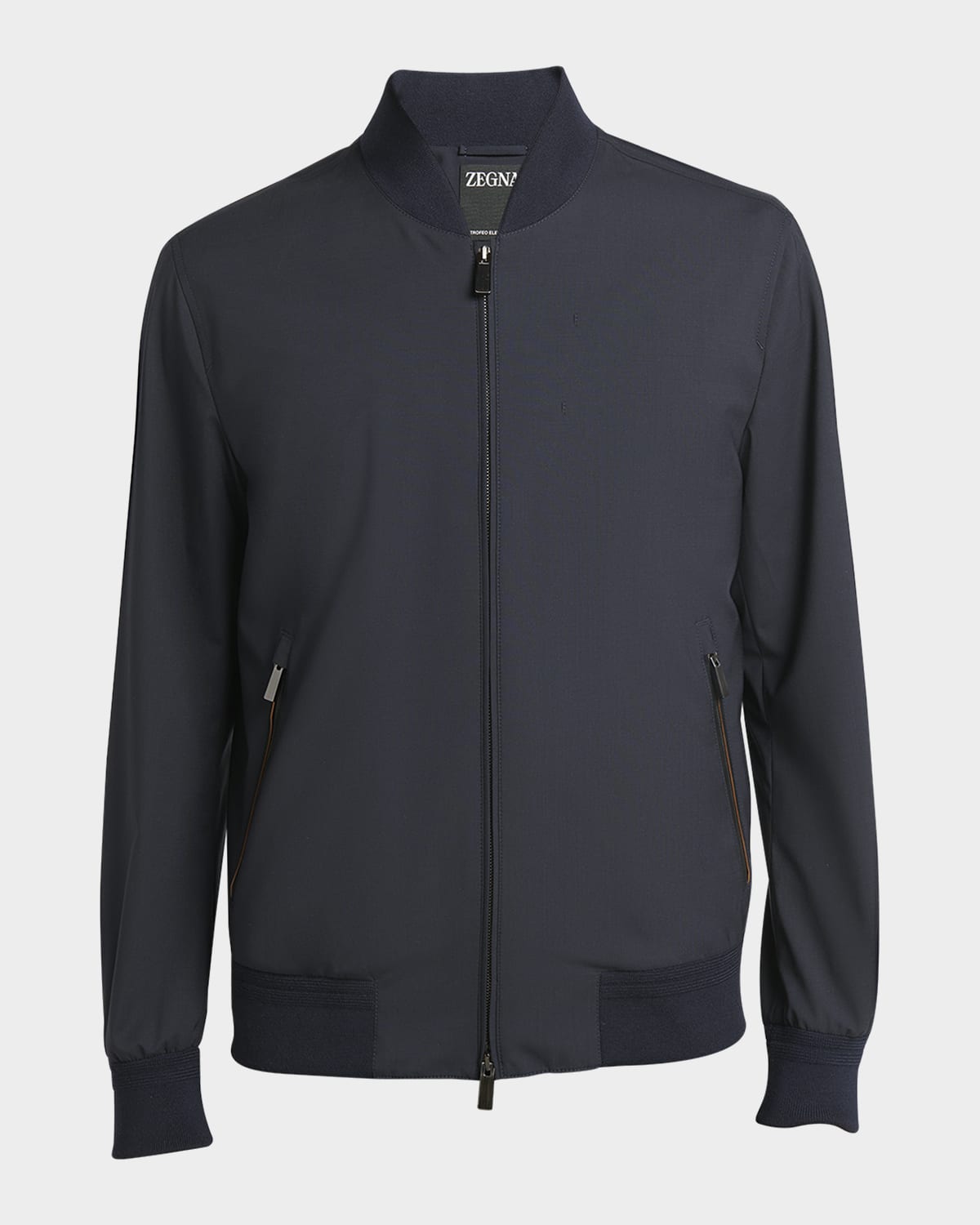 ZEGNA Men's Elements Wool Bomber Jacket