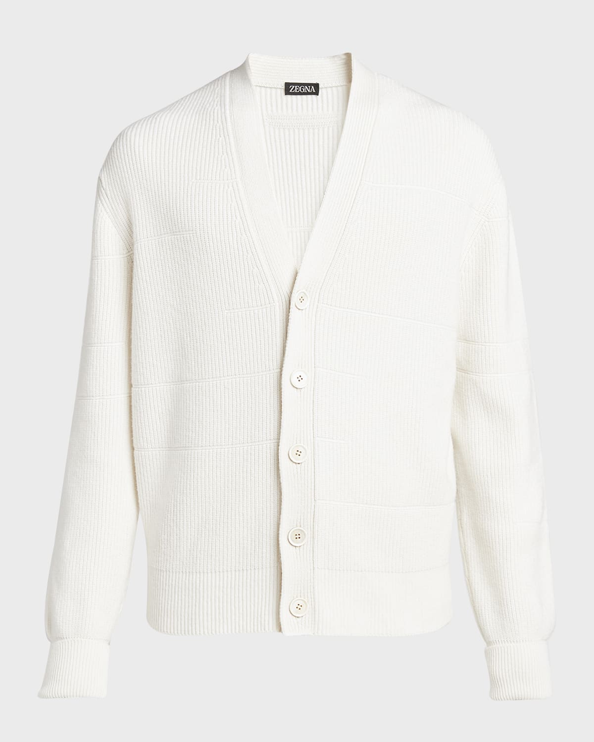 ZEGNA Men's Cashmere-Blend Cardigan Sweater
