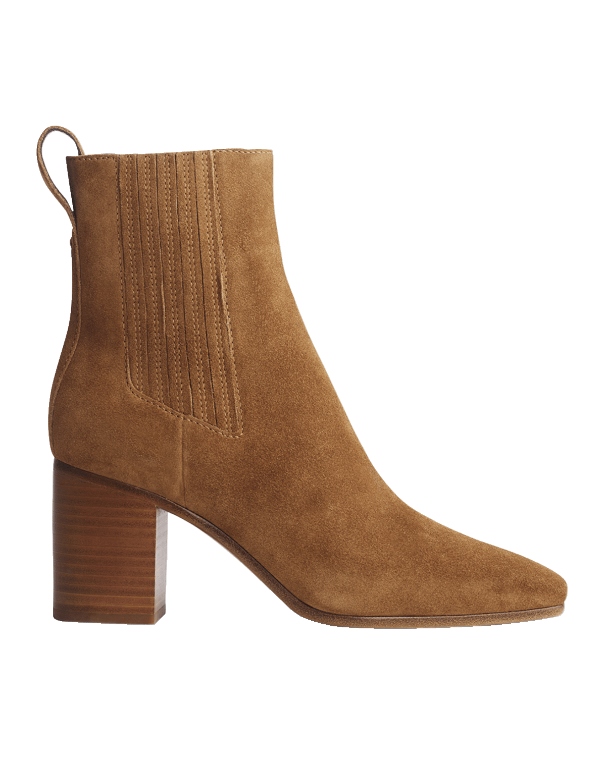 Rag & Bone Astra Suede Square-Toe Chelsea Boots