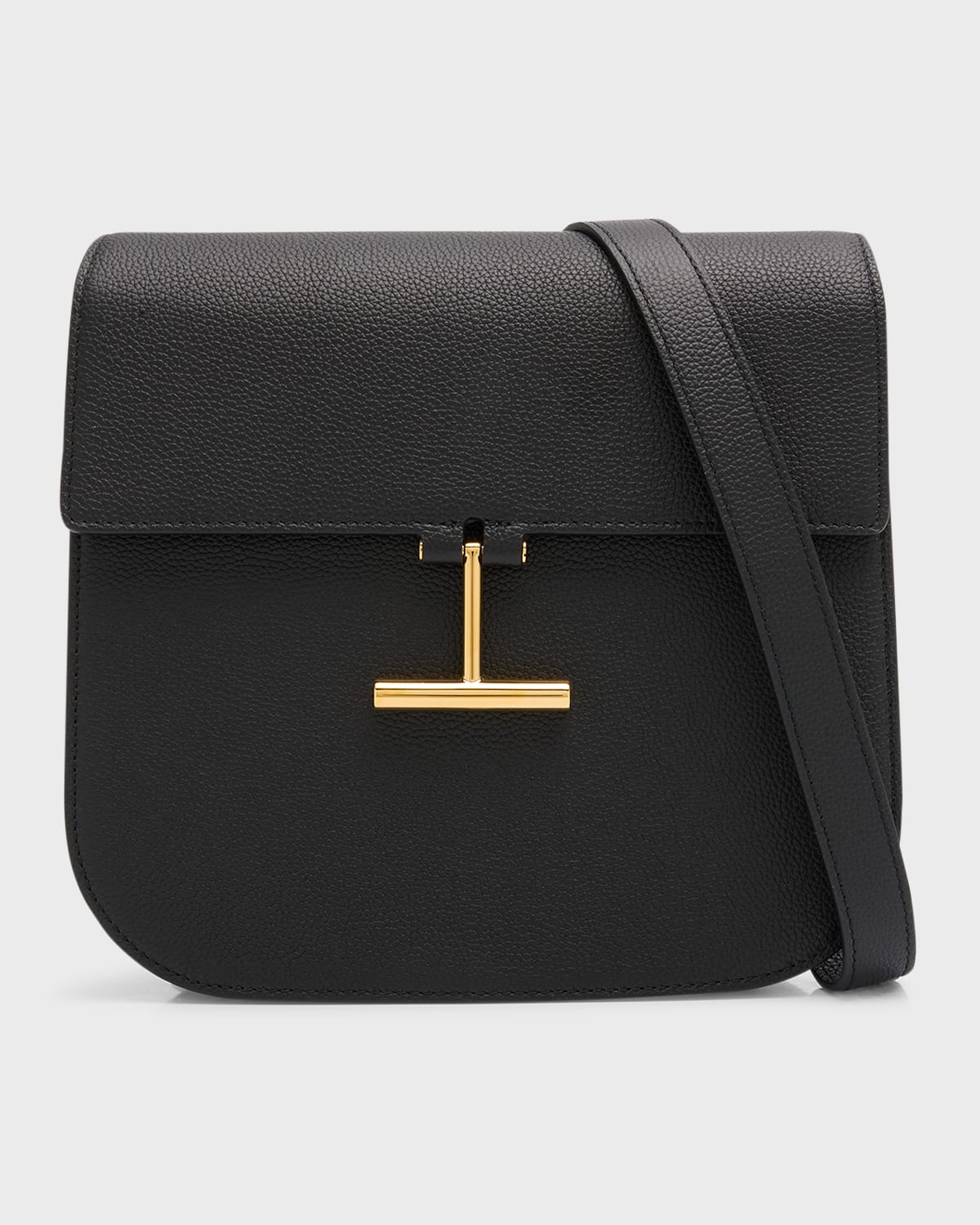 TOM FORD Tara Medium Crossbody in Grained Leather with Leather Strap