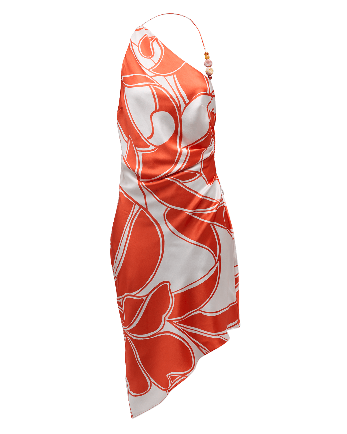 SIR Ramona Asymmetric Bias Halter Midi Dress