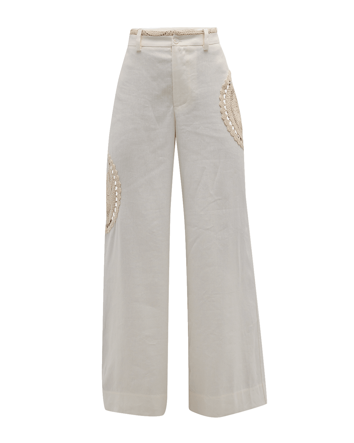 SIR Atacama Crochet Wide-Leg Trousers
