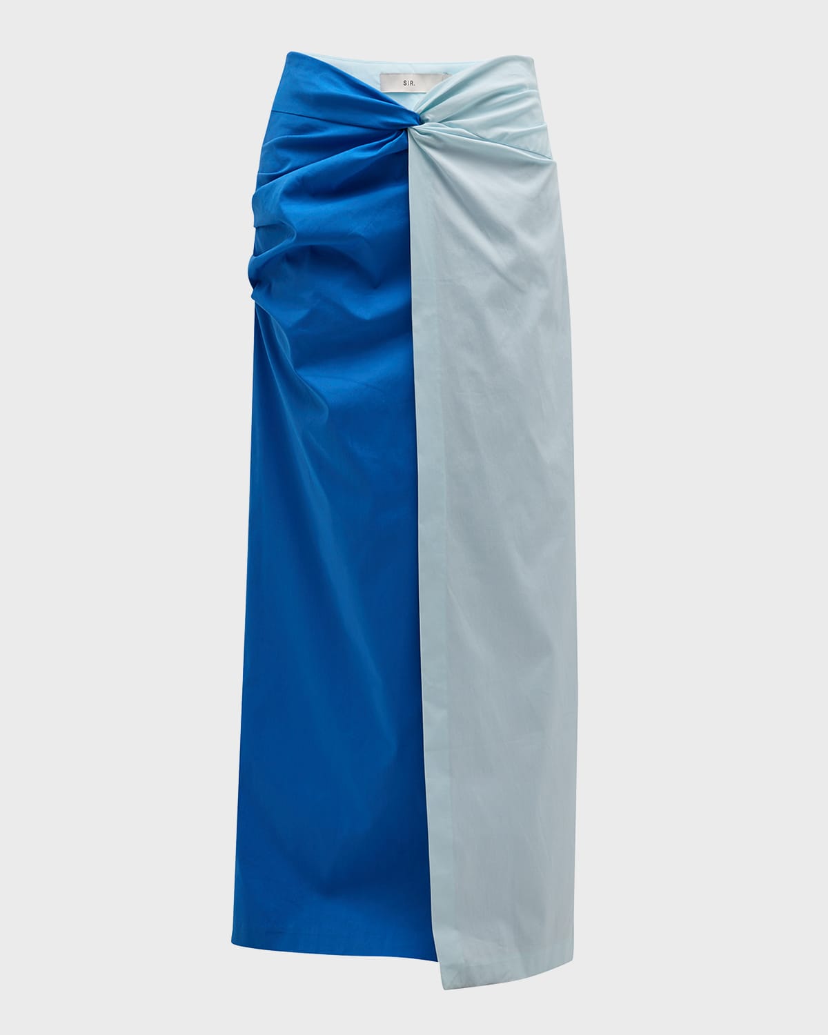 SIR Azul Colorblock Twist Midi Skirt