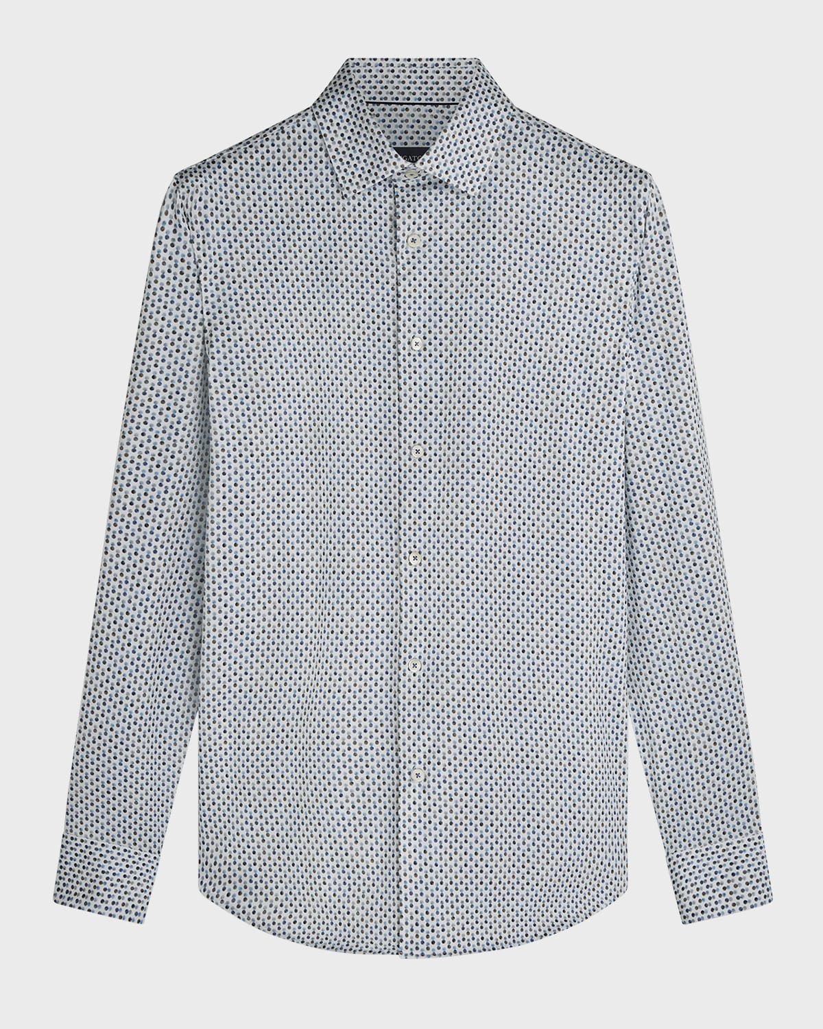Bugatchi Men's James Circle-Print OoohCotton Sport Shirt