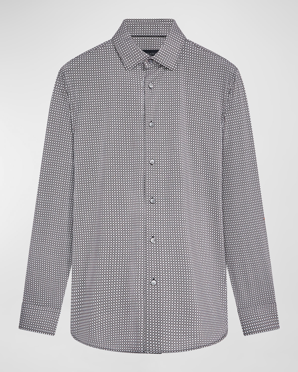 Bugatchi Men's James Geometric OoohCotton Sport Shirt