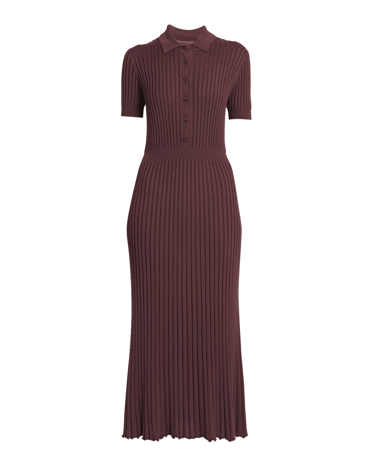 Gabriela Hearst Amor Cashmere Ribbed Maxi Dress