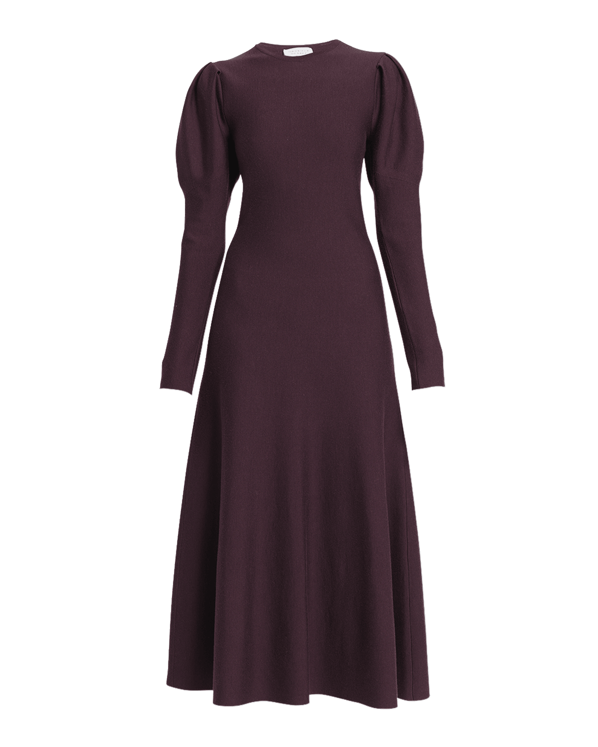Gabriela Hearst Hannah Puff-Sleeve Wool-Cashmere Maxi Dress