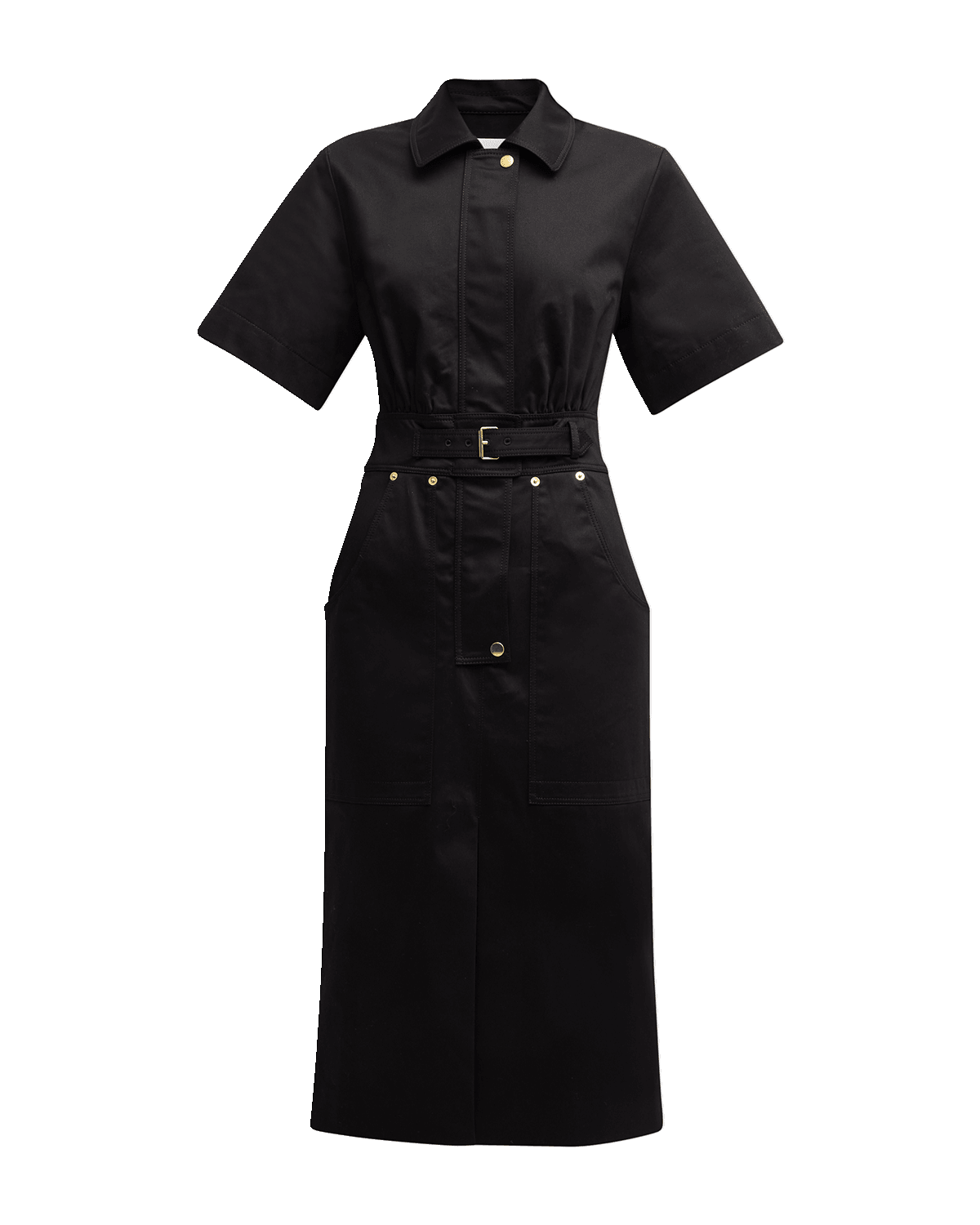 Carolina Herrera Belted Cargo Midi Dress