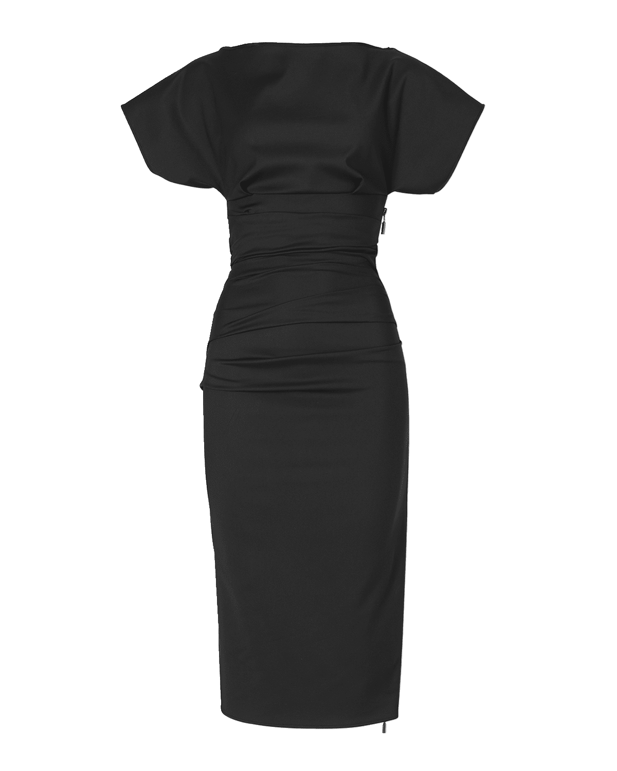 Maticevski Yuzu Midi Dress with Statement Sleeves