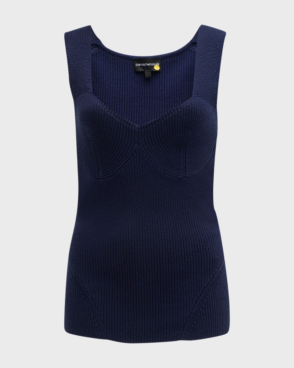 Emporio Armani V-Neck Ribbed Knit Tank