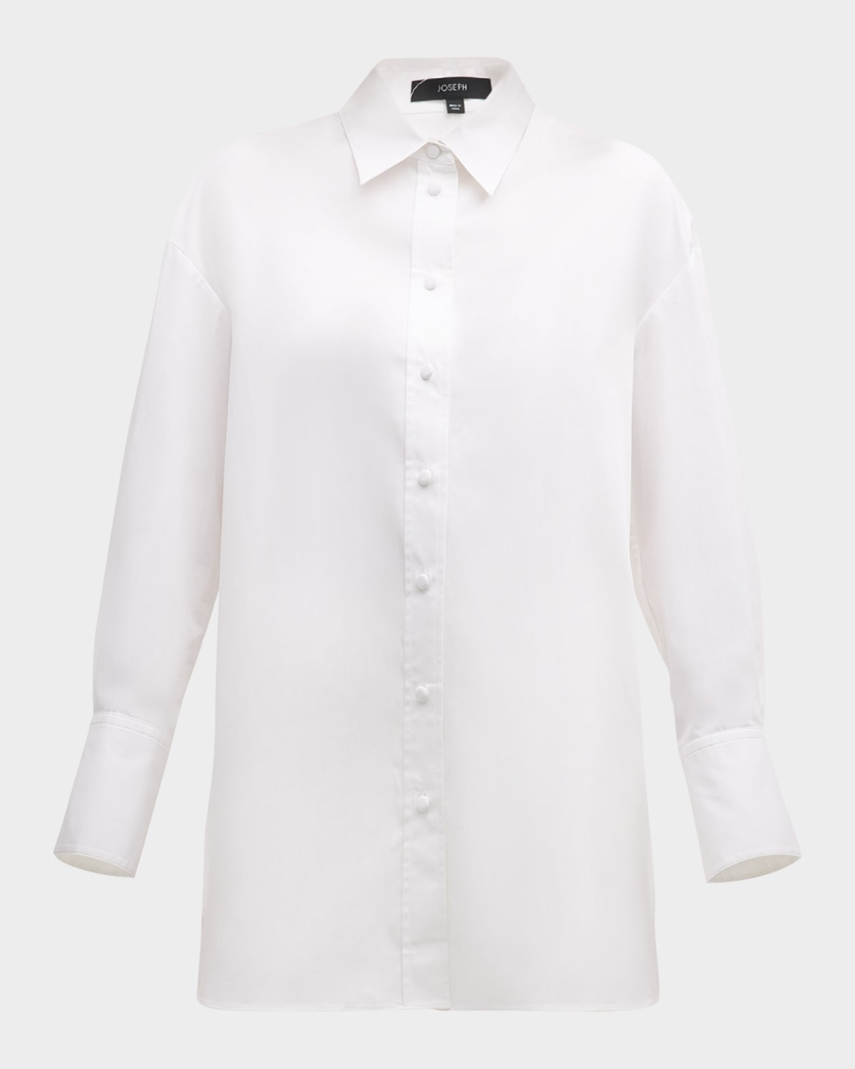 Joseph Berton Button-Down Cotton Poplin Blouse