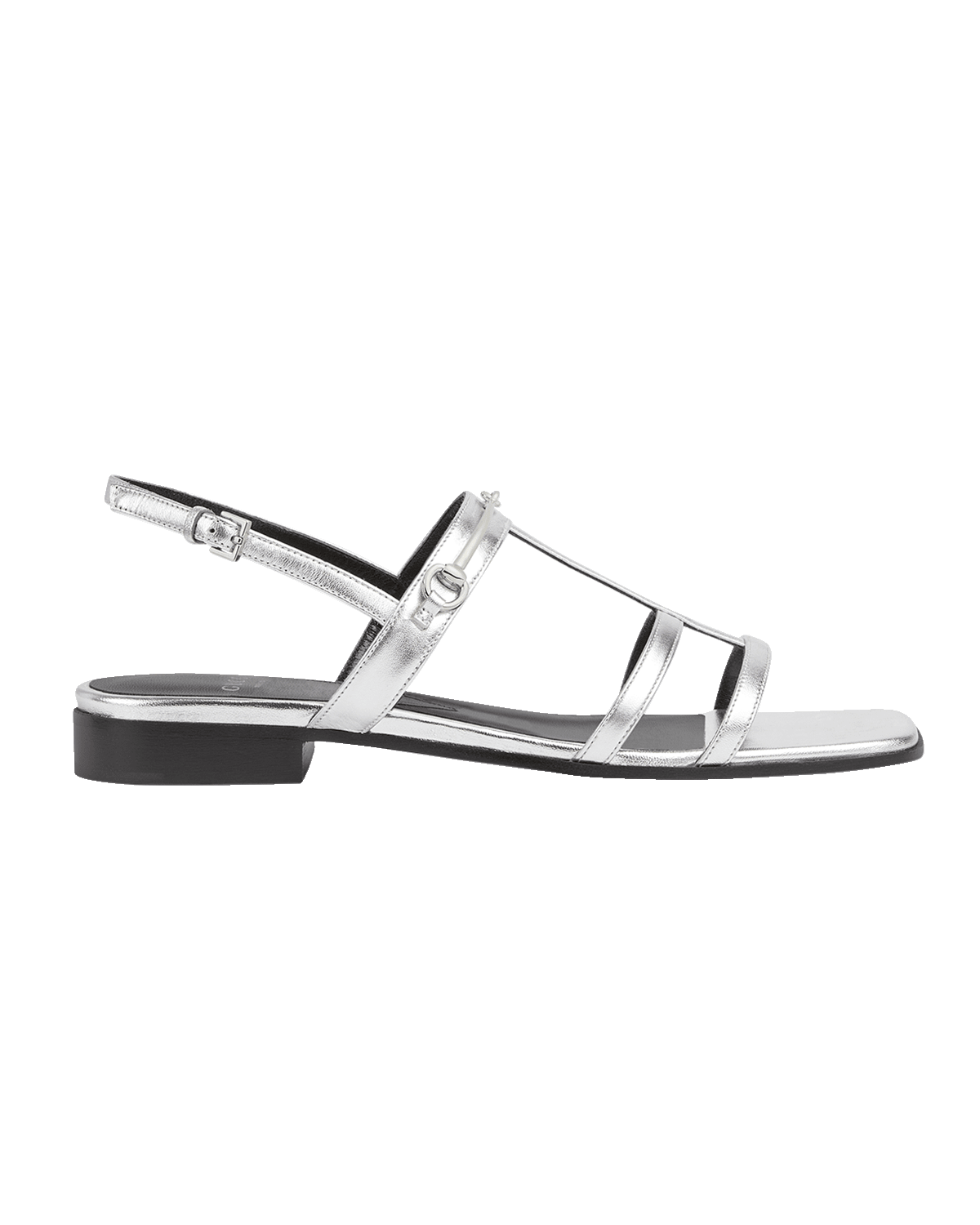 Gucci Divine Leather Slingback Sandals