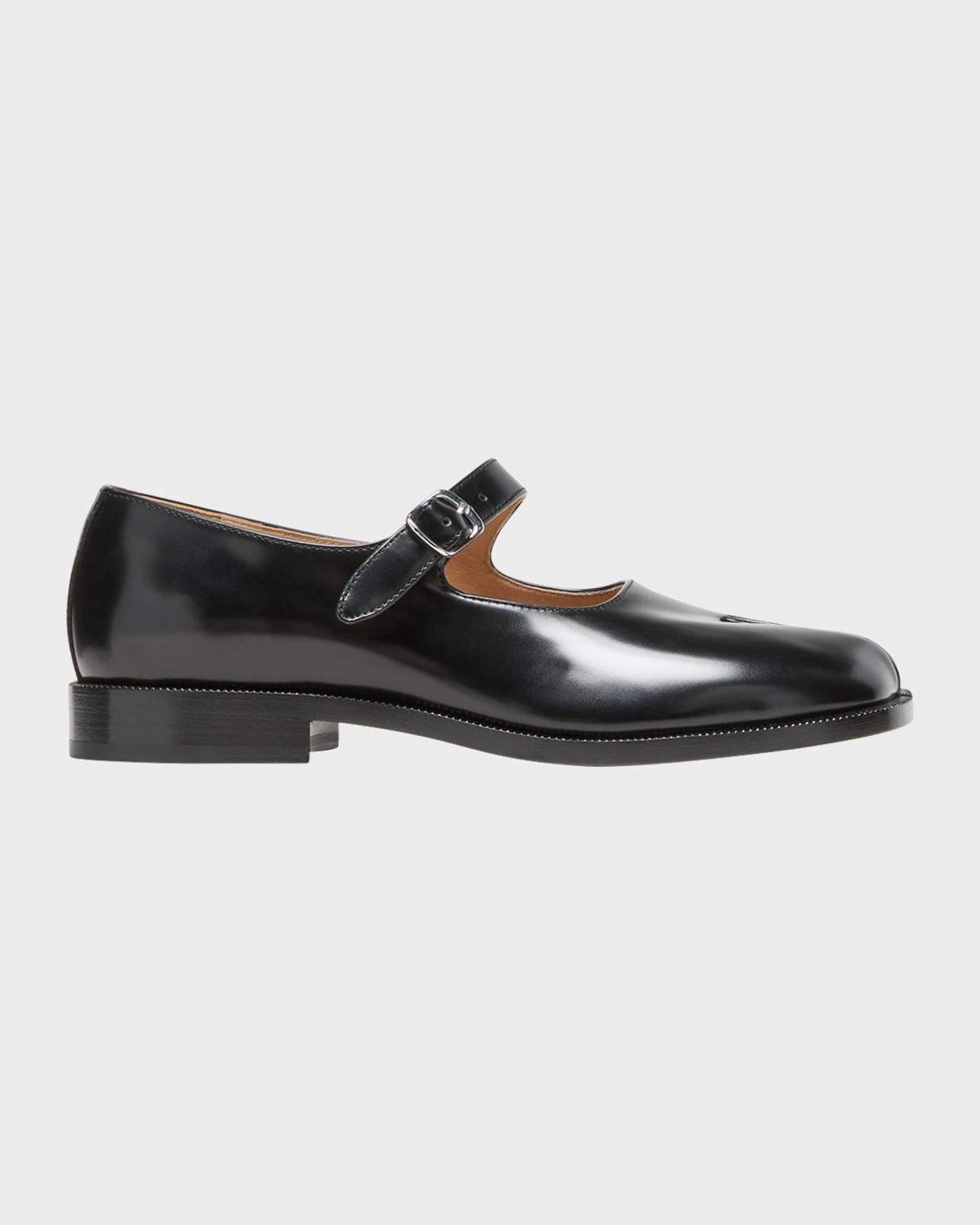 Maison Margiela Tabi Leather Mary Jane Ballerina Flats