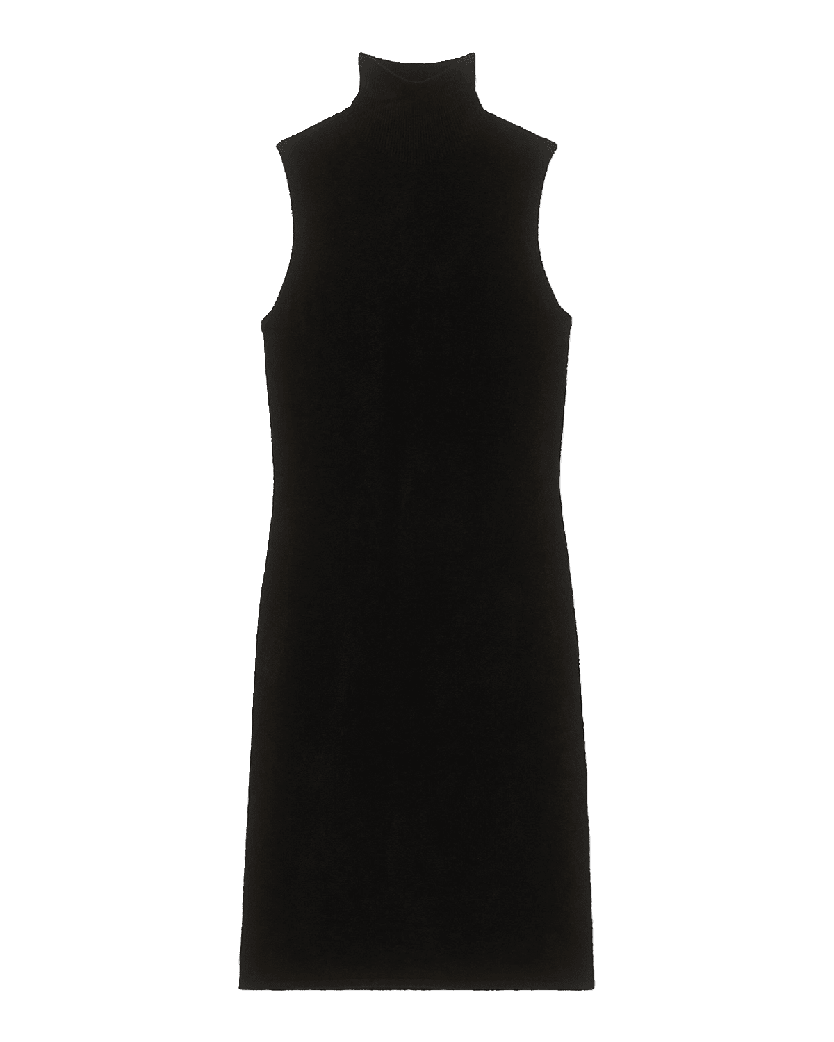 Theory Micro Velvet Sleeveless Turtleneck Dress