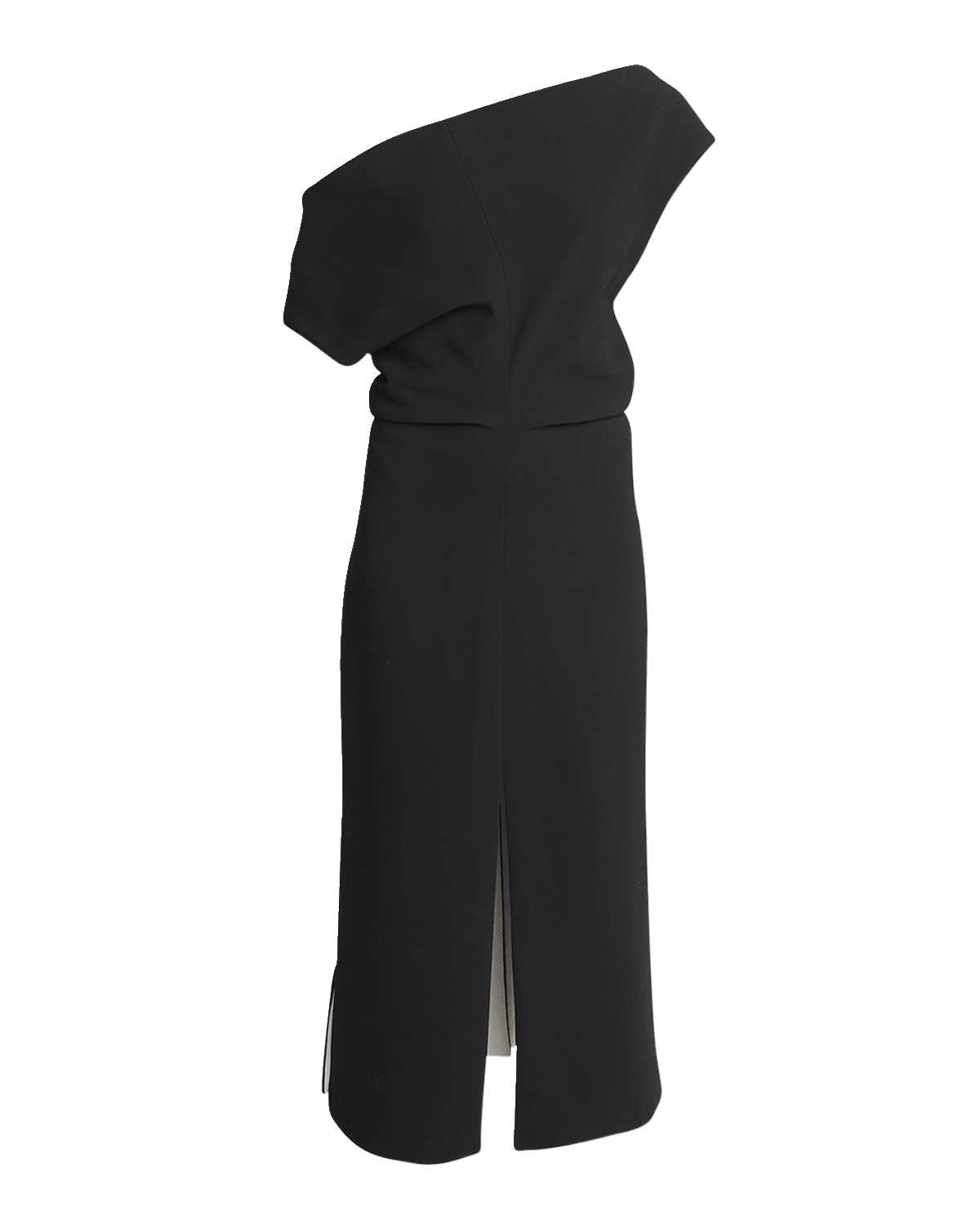 Proenza Schouler Rosa Colorblock Off-The-Shoulder Slits-Hem Midi Dress