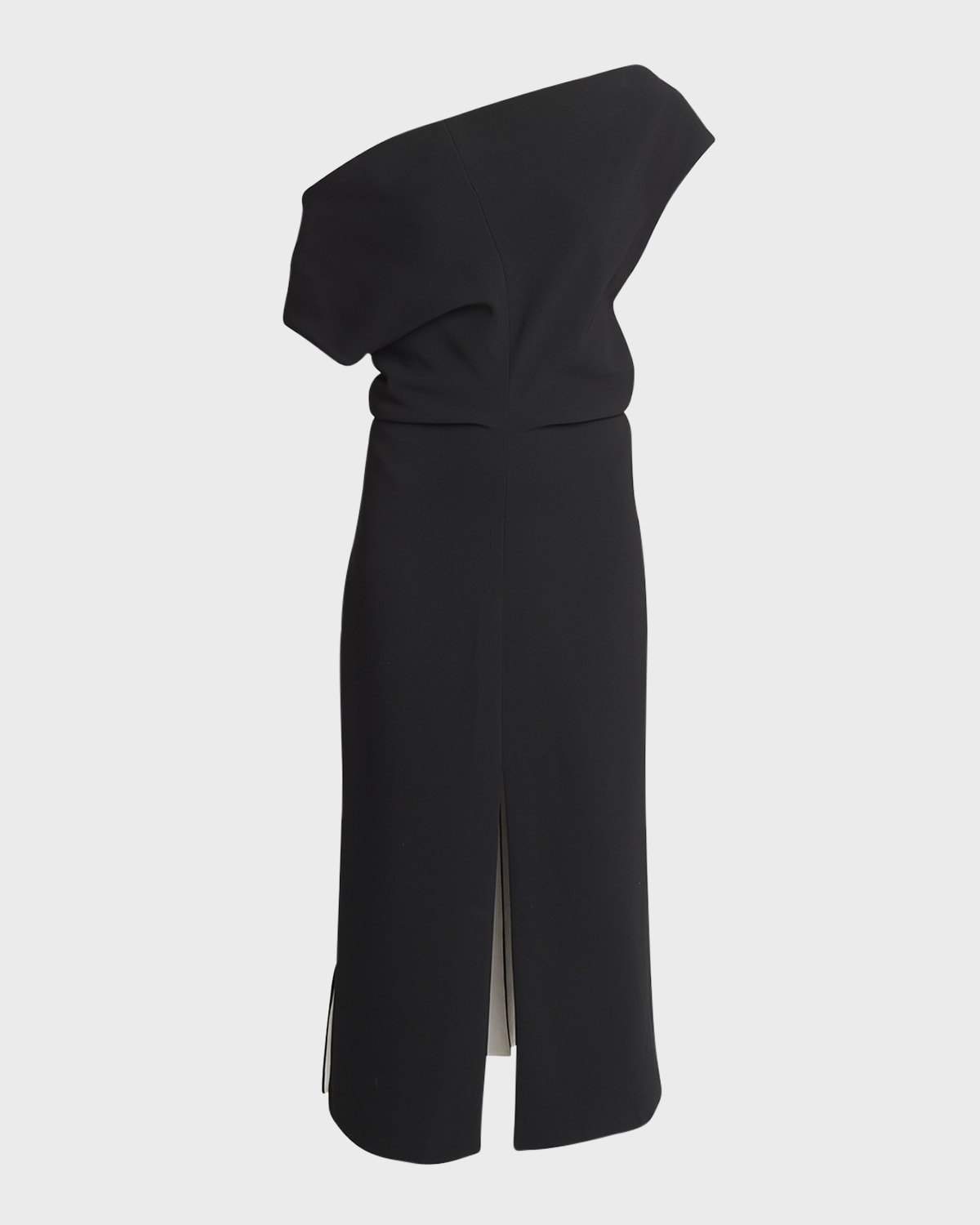 Proenza Schouler Rosa Colorblock Off-The-Shoulder Slits-Hem Midi Dress