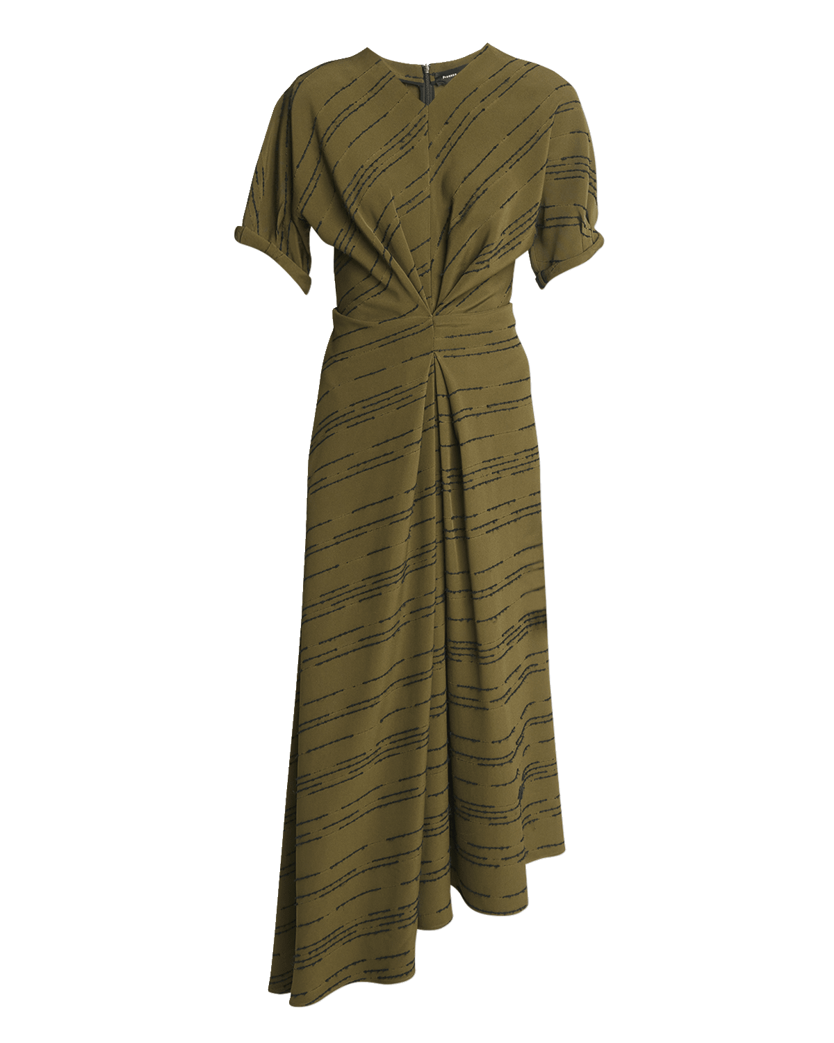 Proenza Schouler Vivienne Inverted Asymmetric Midi Dress
