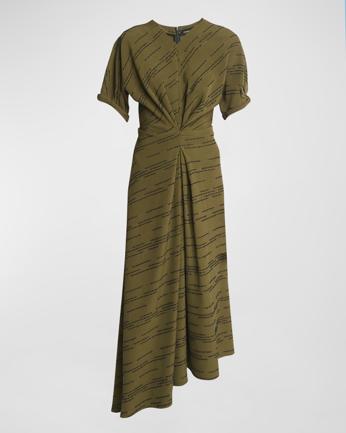 Proenza Schouler Vivienne Inverted Asymmetric Midi Dress