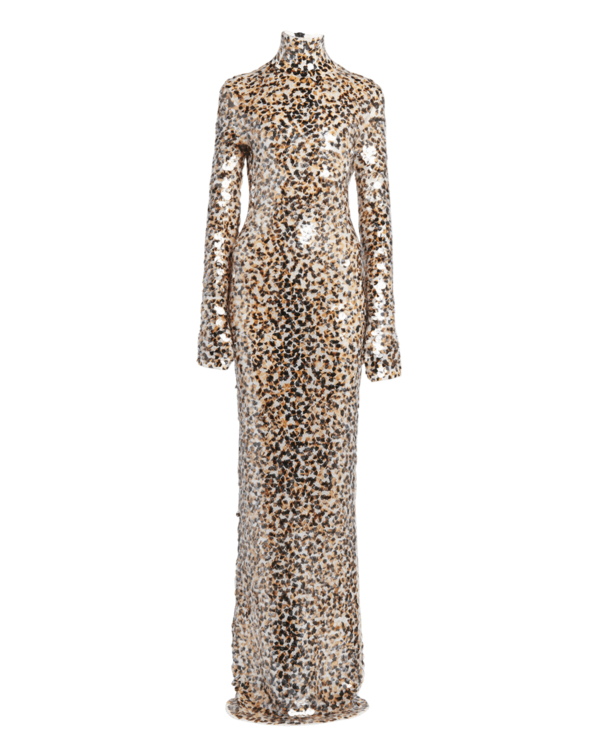 Bottega Veneta Leopard Print Sequin Gown