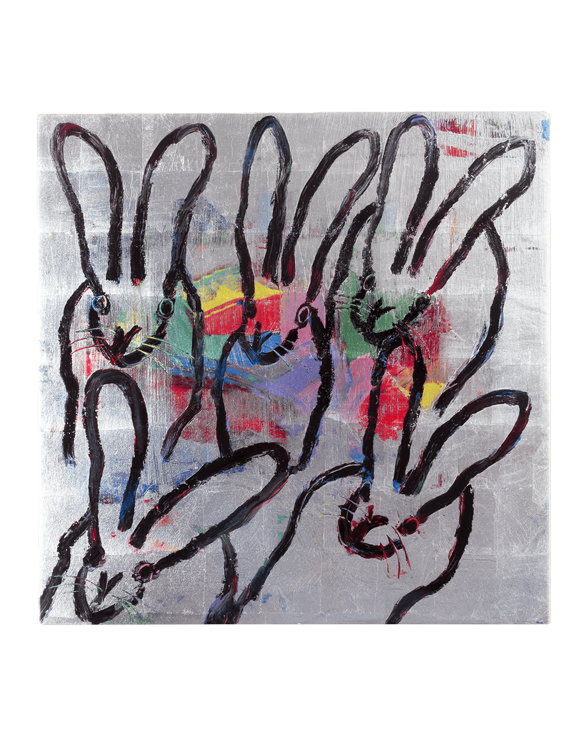 Hunt Slonem Color Burst Bunnies Placemat