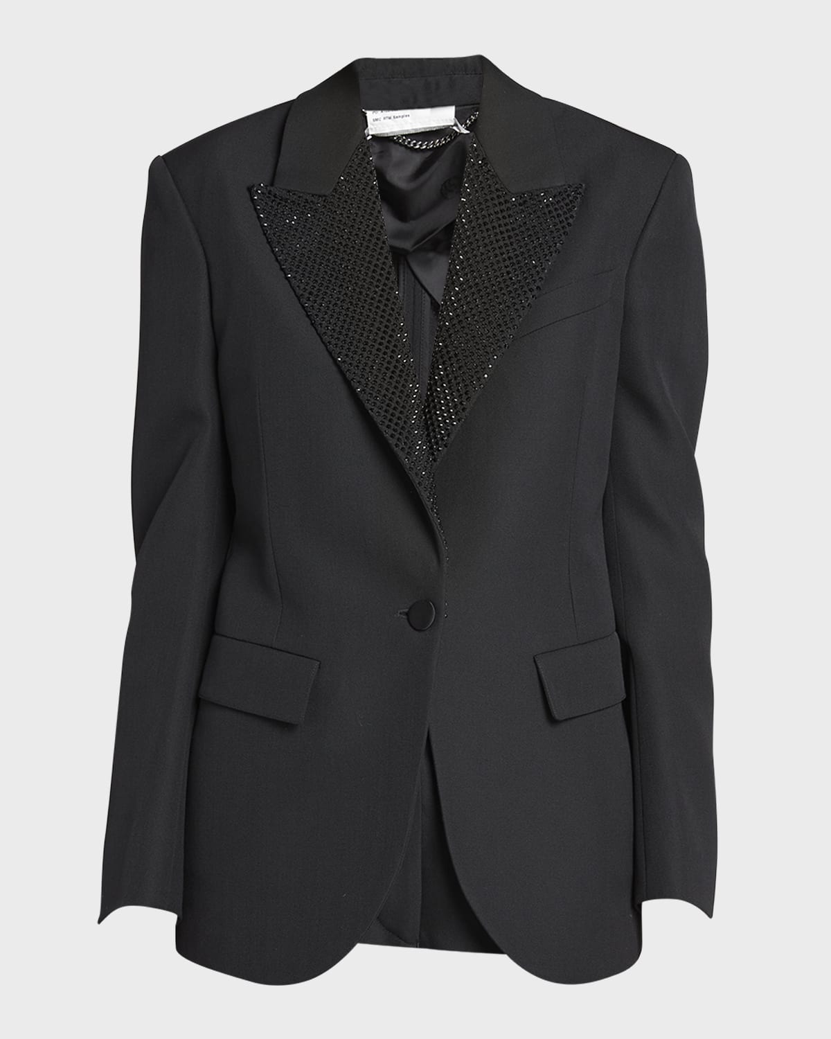 Stella McCartney Tuxedo Jacket with Hotfix Lapel