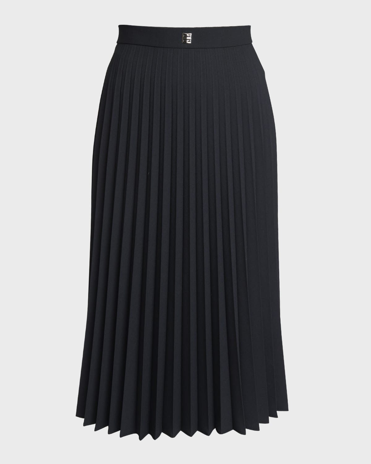 Givenchy Pleated Wool Midi Skirt