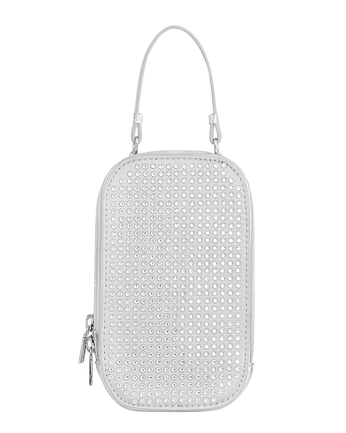 Rebecca Minkoff Crystal Studded Metallic Phone Crossbody Bag